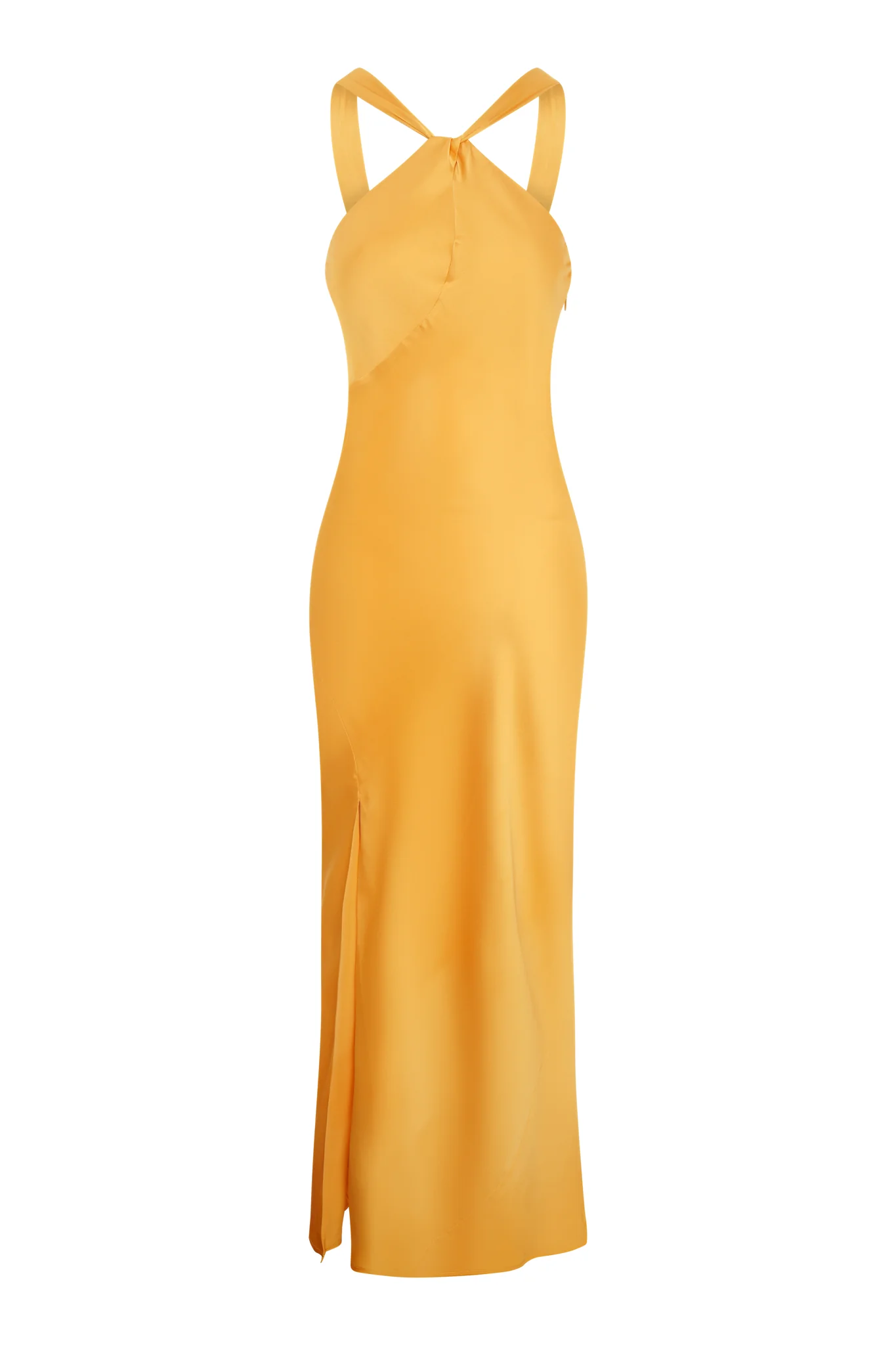 Alessia Dress in Egg Yolk Yellow - Image 5