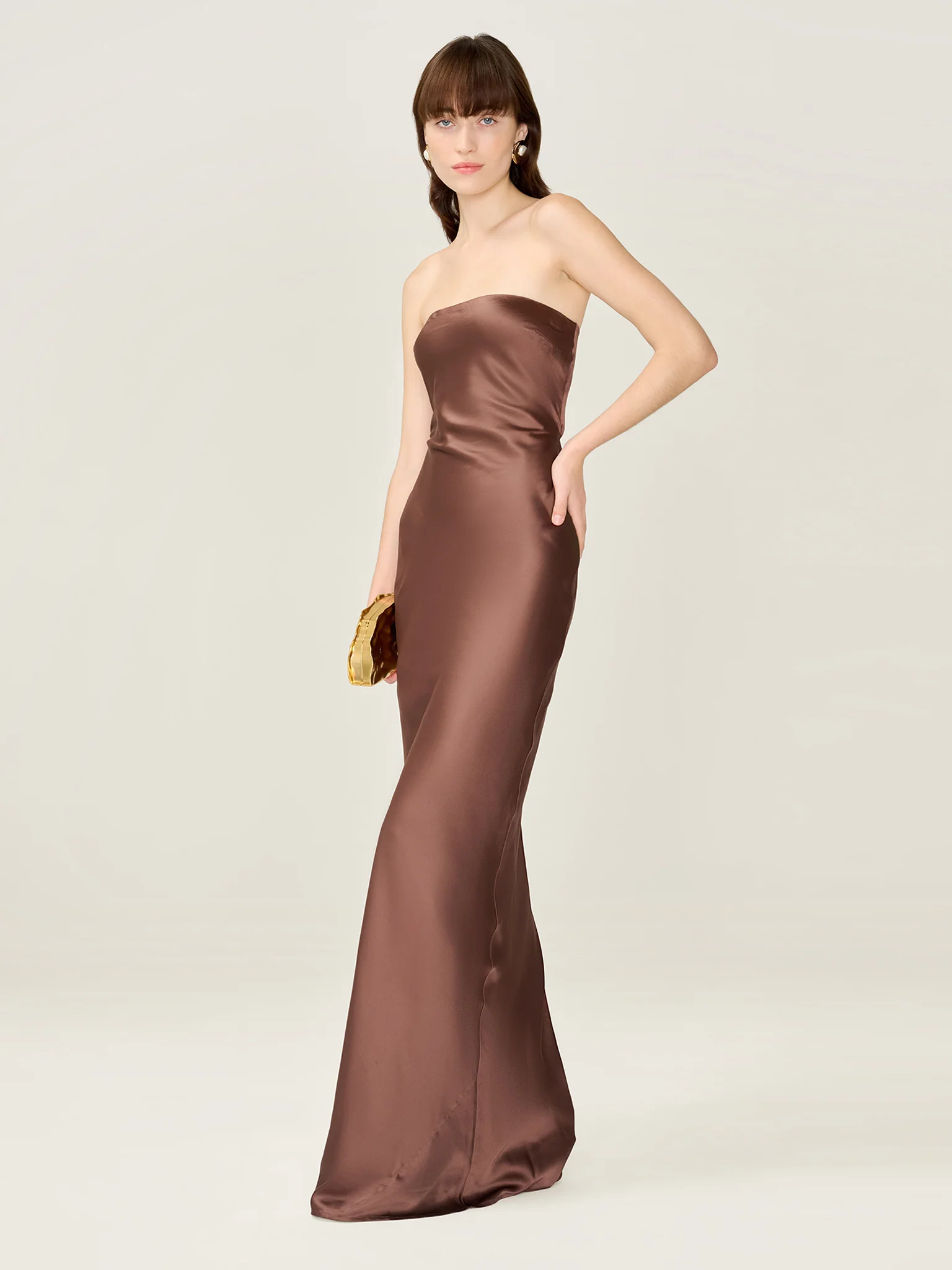 Amdra Dress in Chocolate - Image 2