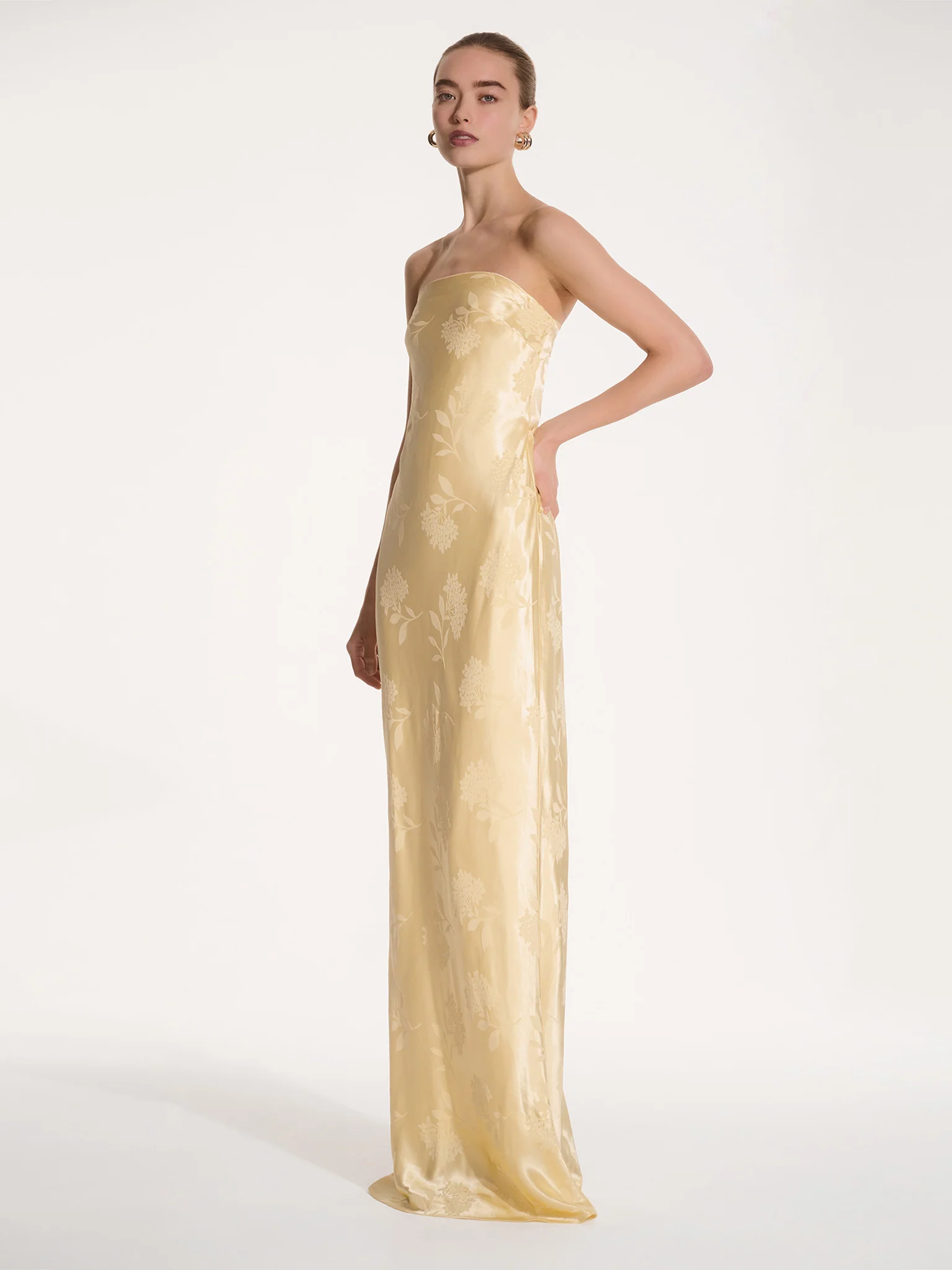 Amdra Maxi Dress in Vintage Yellow - Image 2