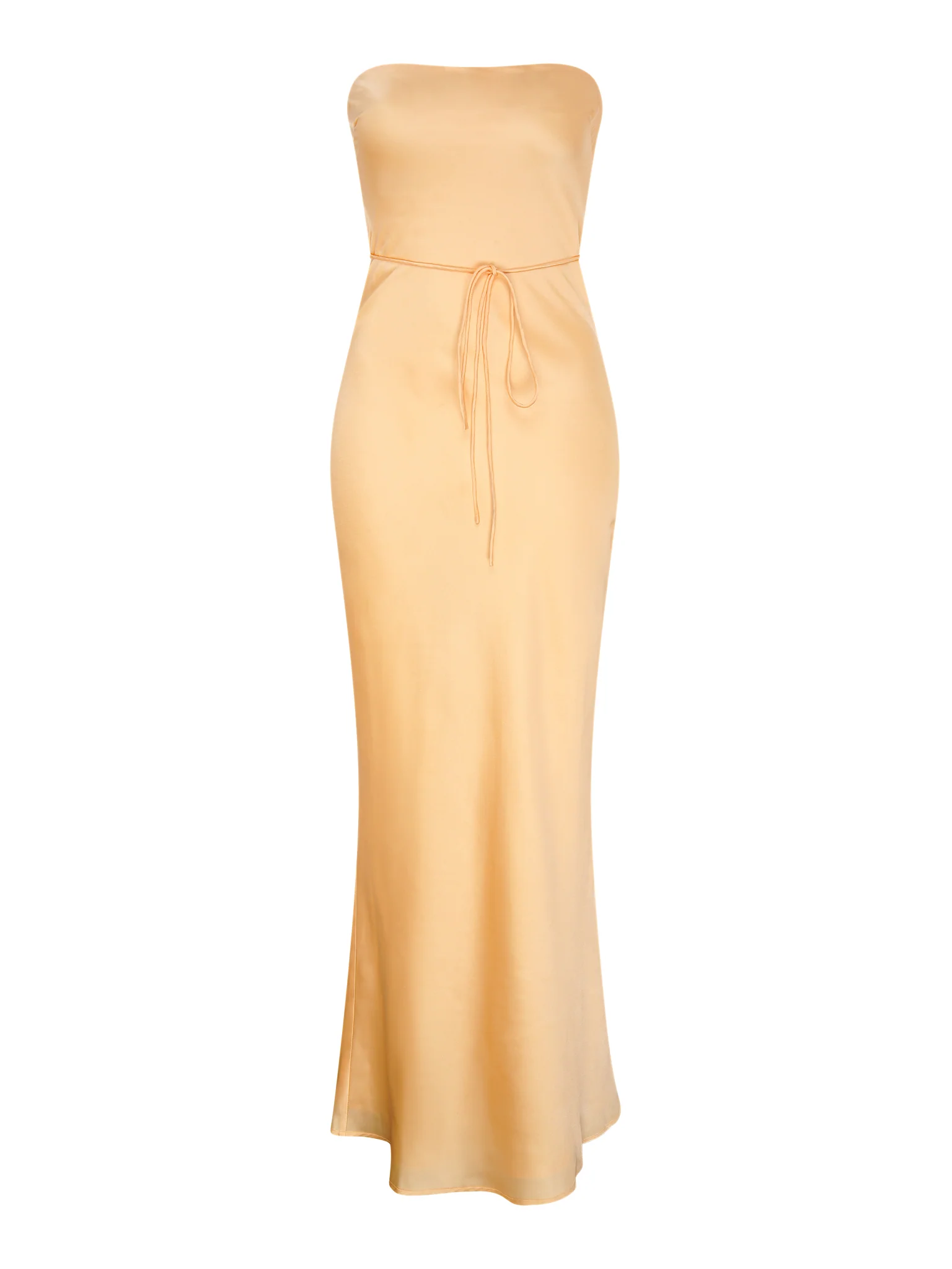Amdra Strapless Dress in Yellow - Image 5