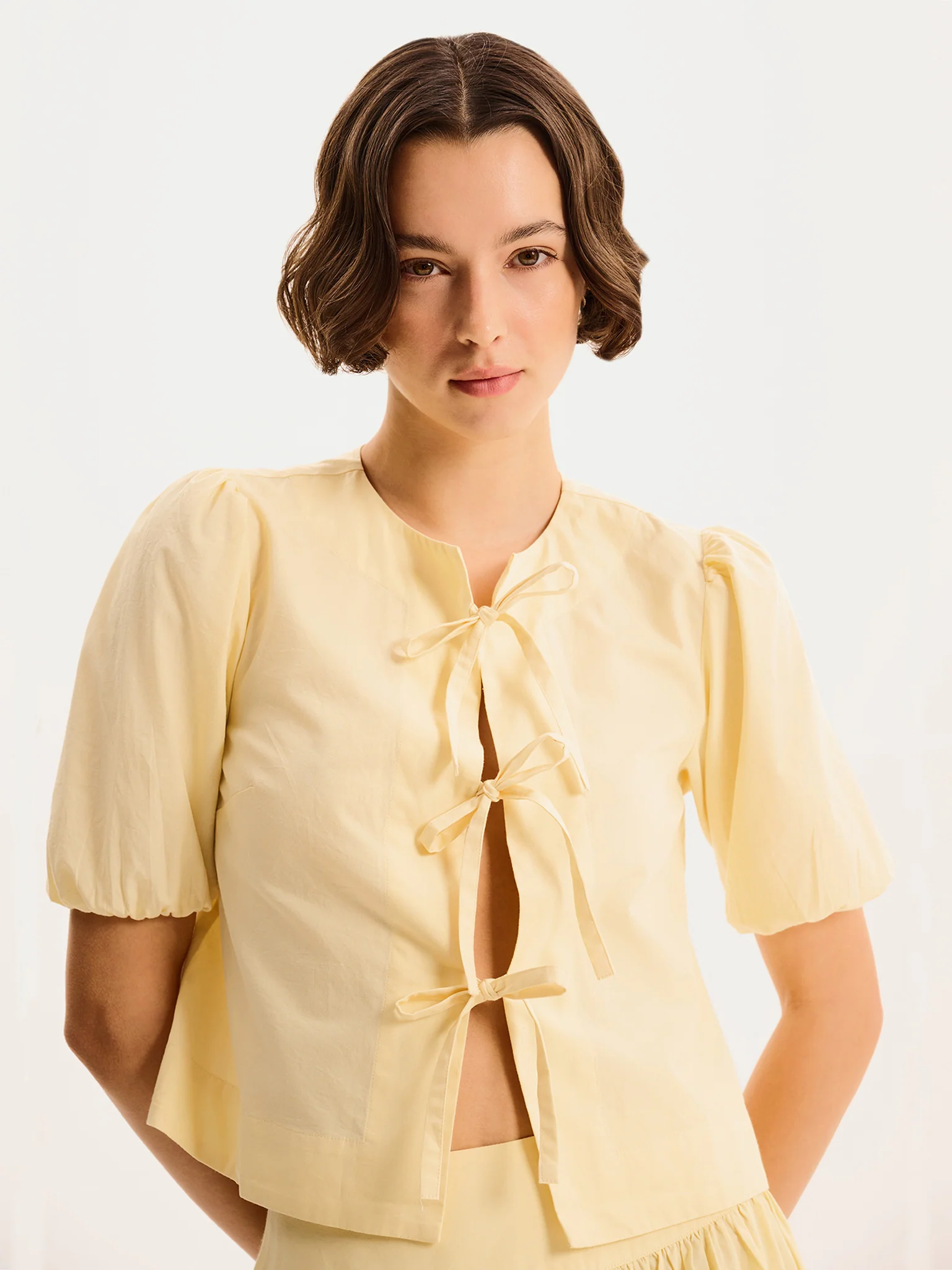 Apollo Blouse in Butter Yellow - Image 3