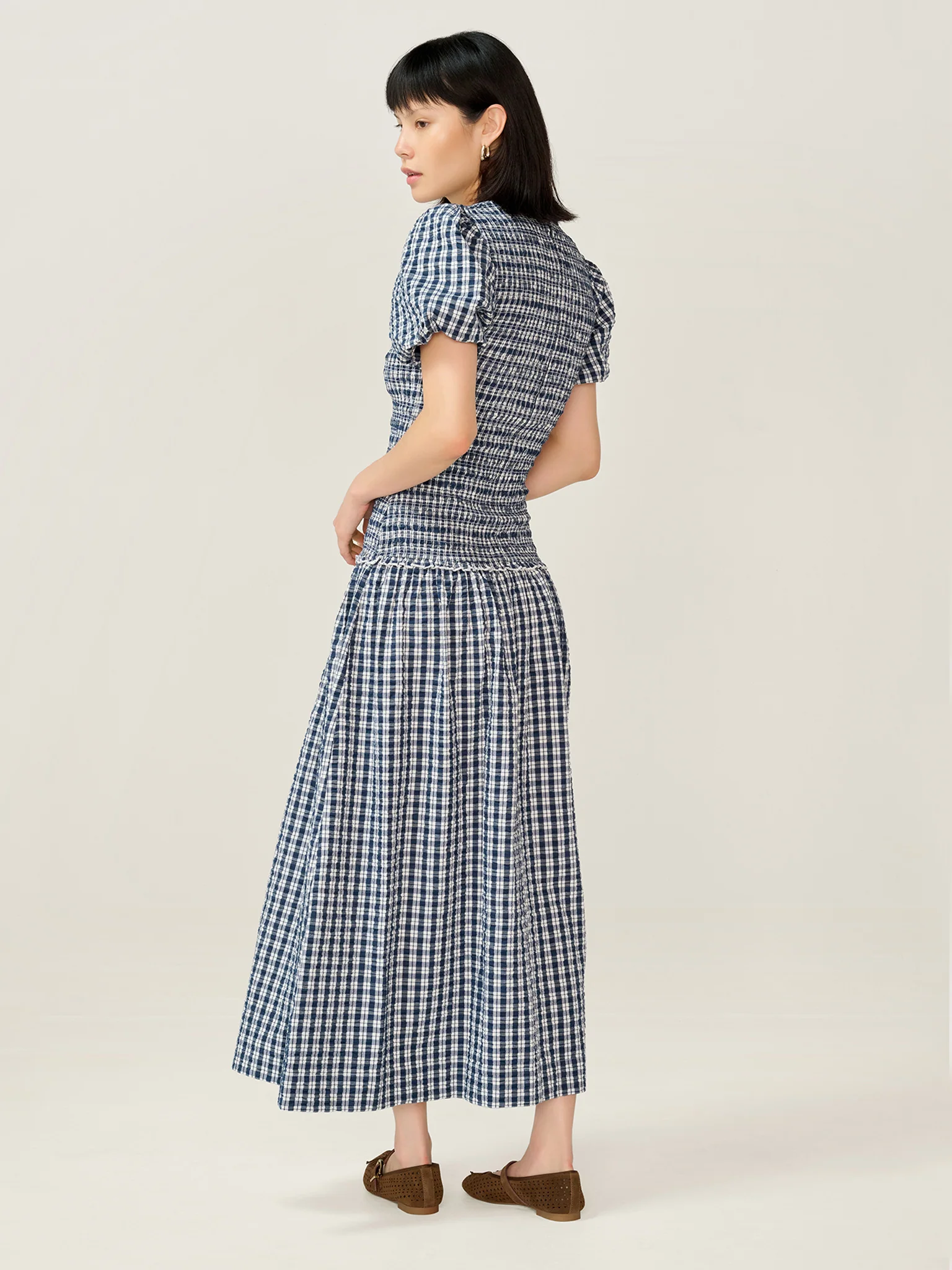 Aria Check Dress - Image 2