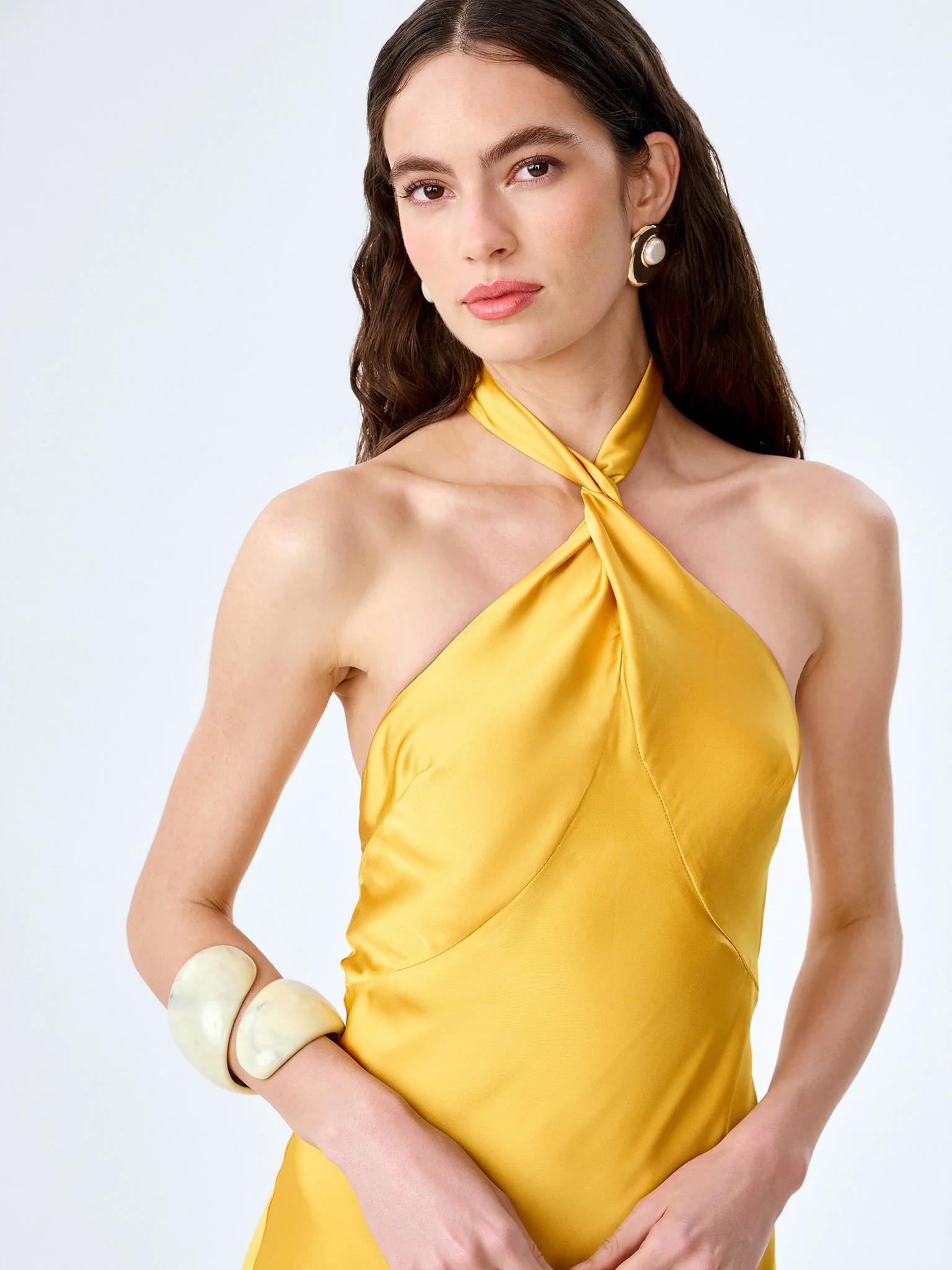 Arles Dress in Eggyolk - Image 3