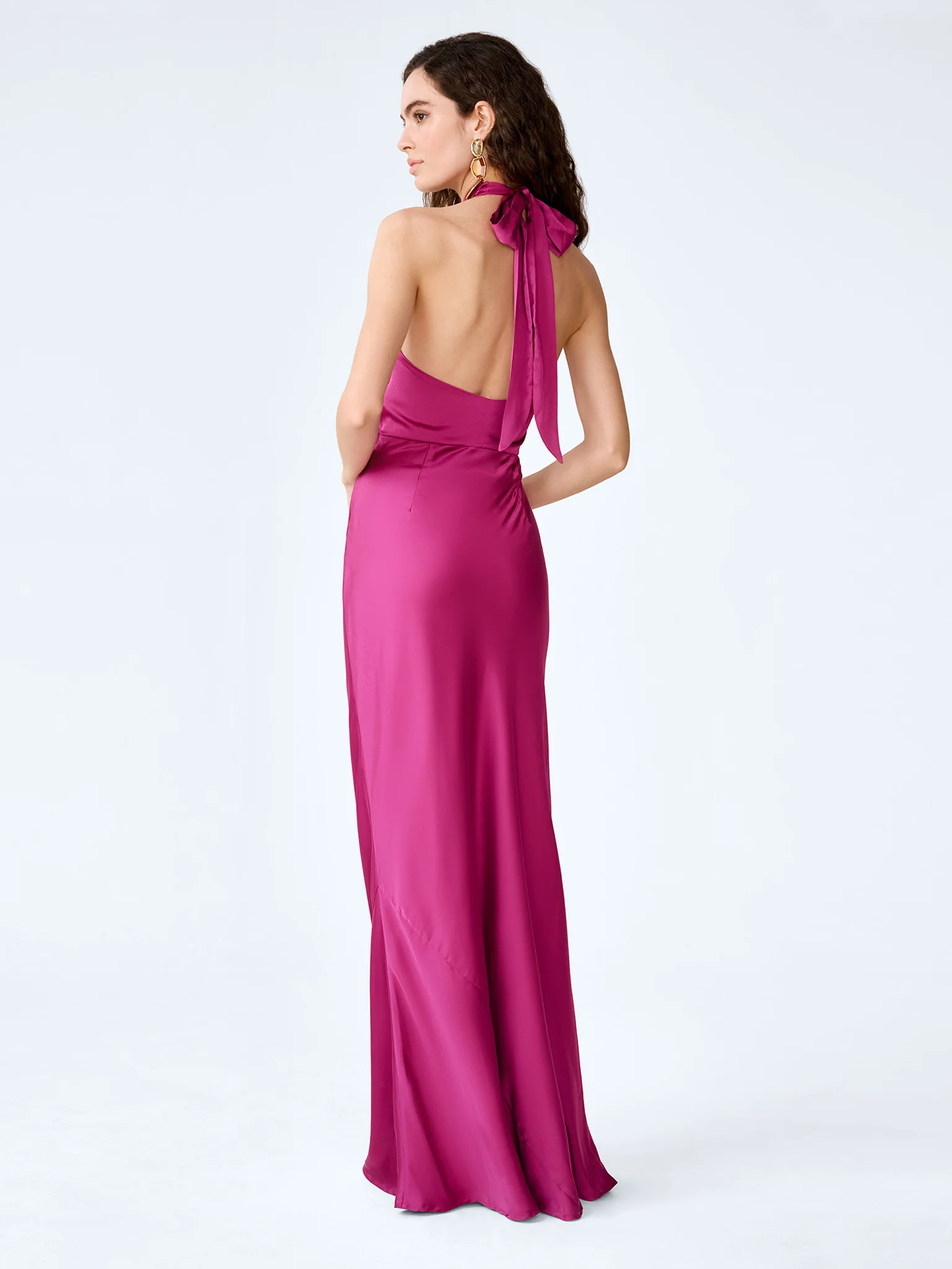 Arles Dress in Magenta - Image 2