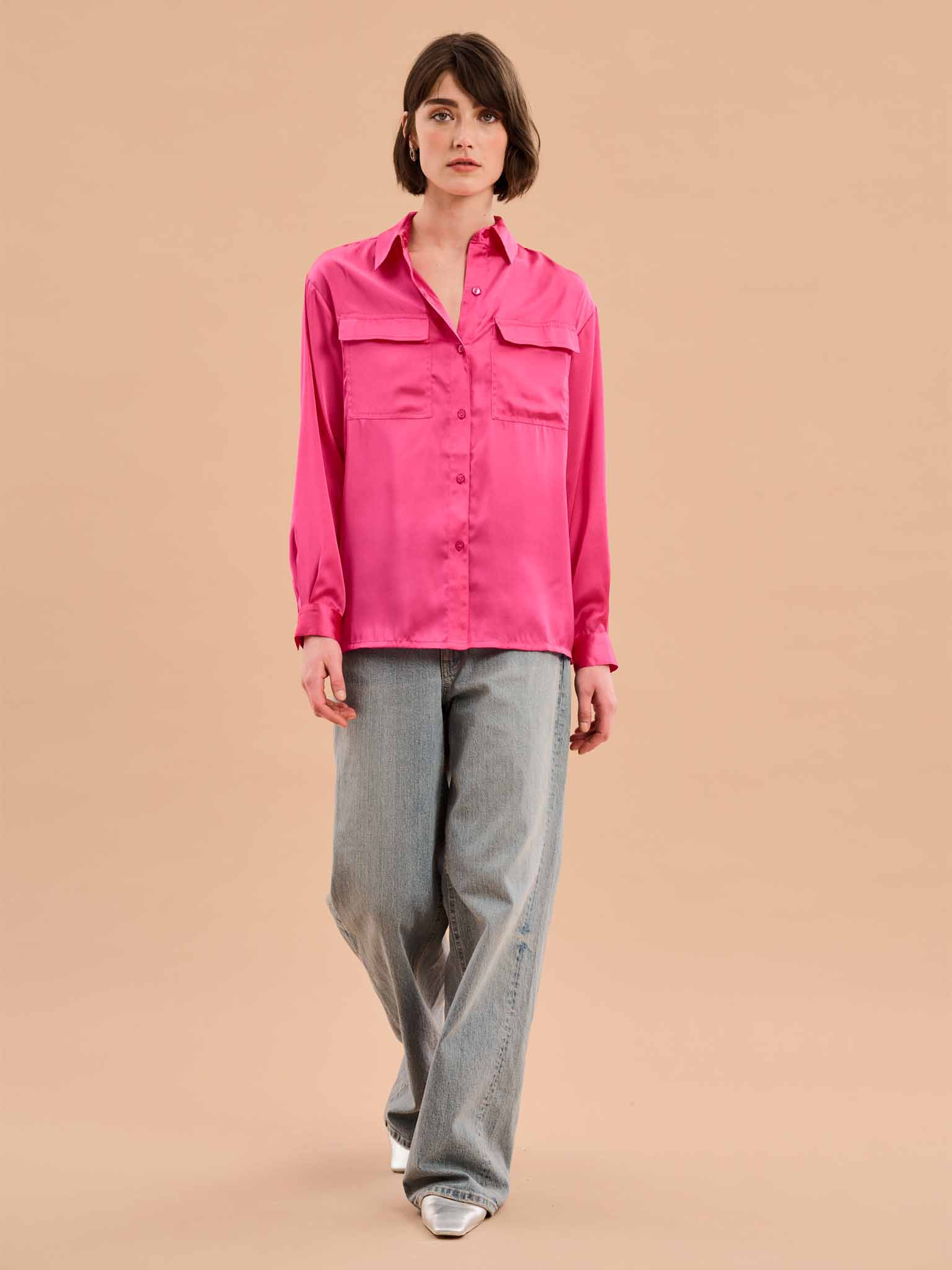 Ashlyn Shirt in Magenta