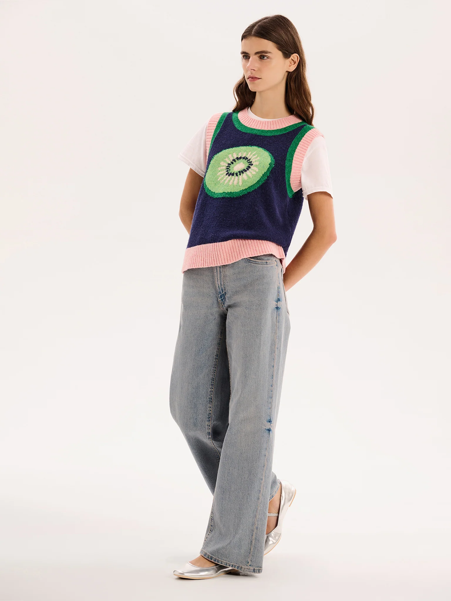 Bobbi Kiwi Vest in Navy - Image 2