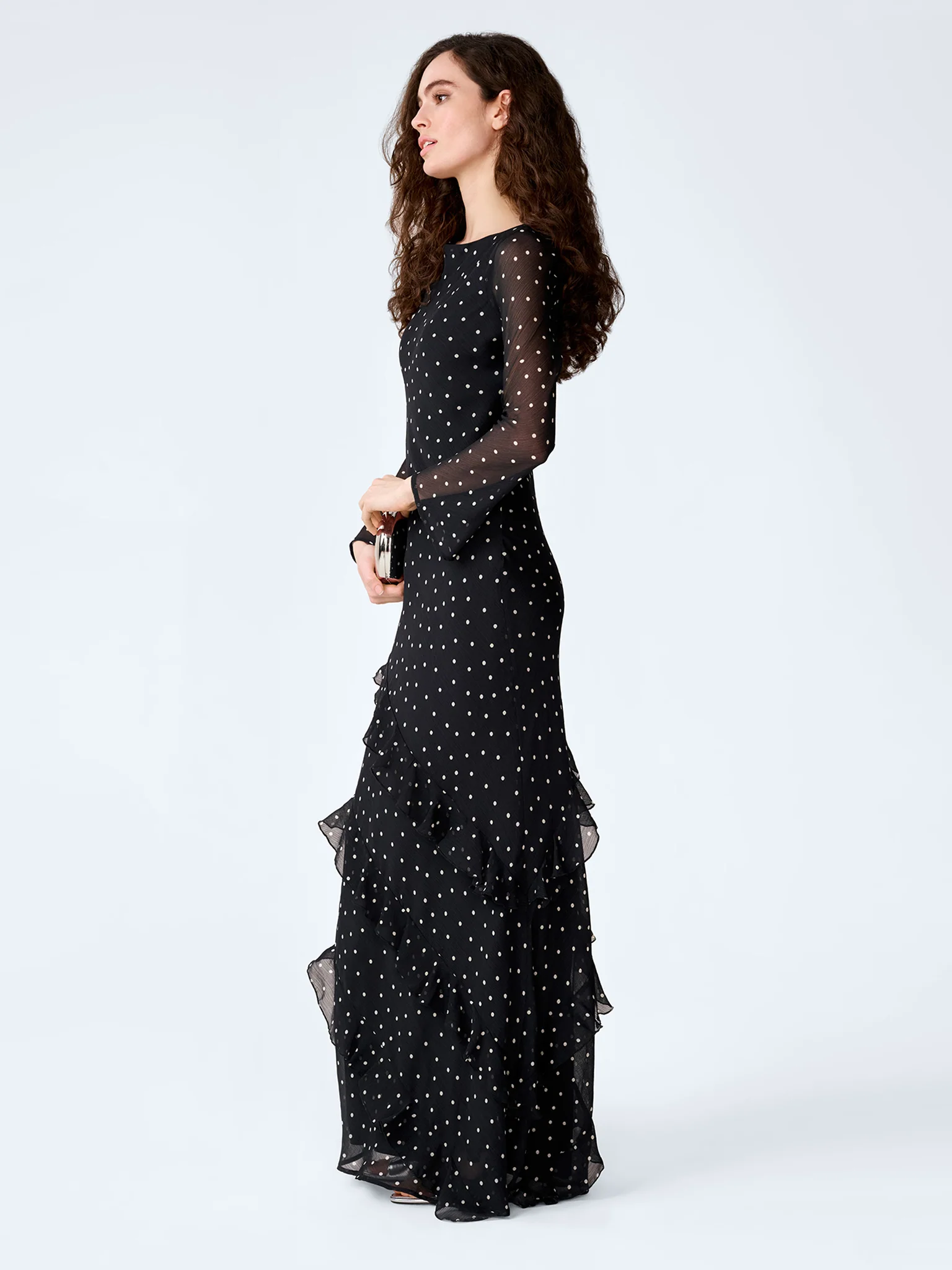 Bridie Dress in Black Polka Dot - Image 3