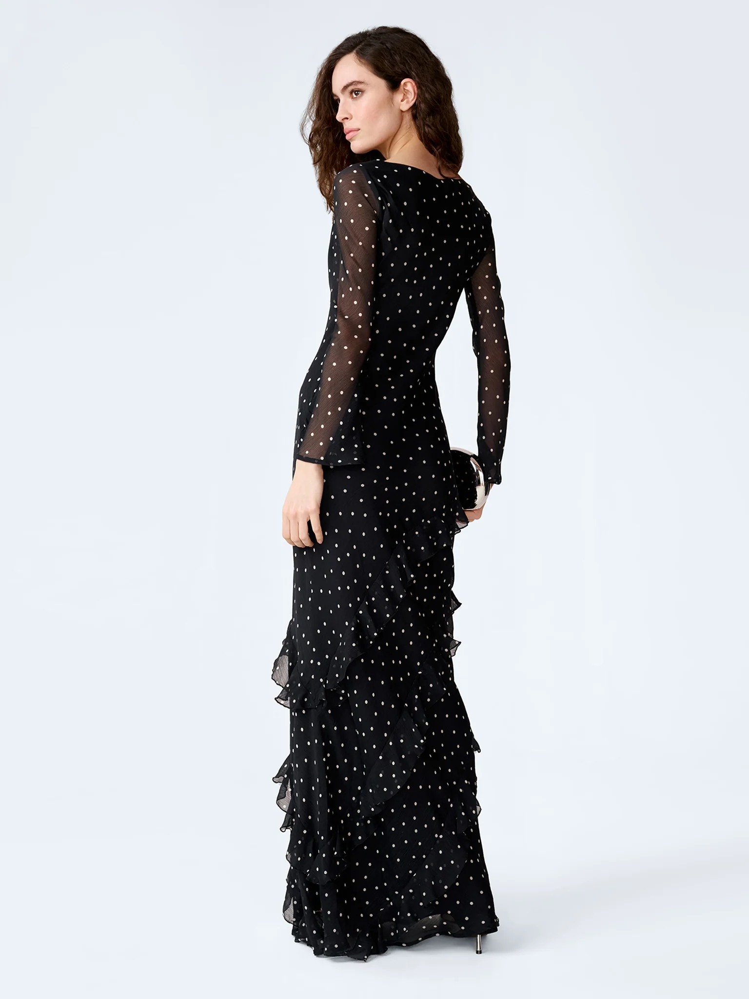 Bridie Dress in Black Polka Dot - Image 4