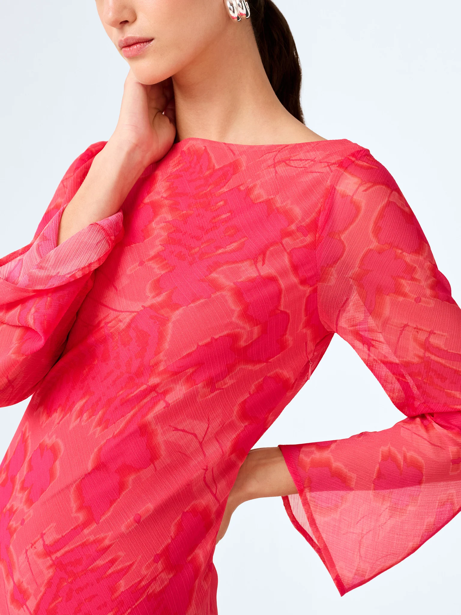 Bridie Dress in Sunset Blur Print - Image 5