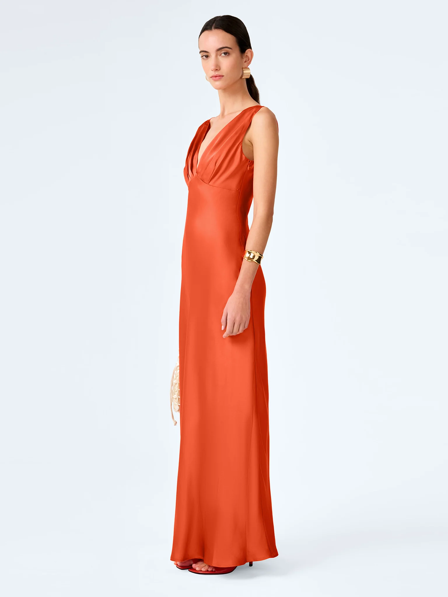 Casey Dress in Burnt Orange - Image 3