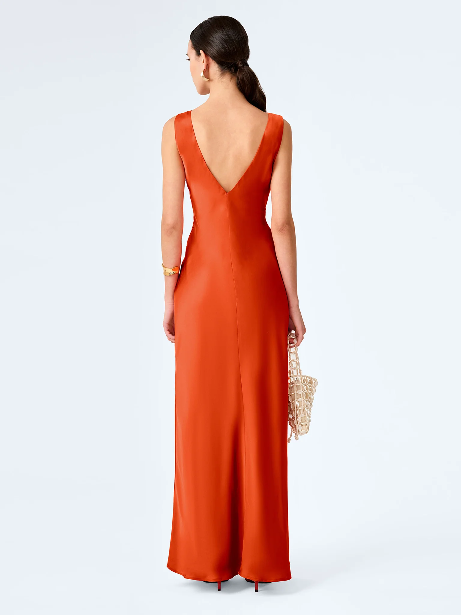 Casey Dress in Burnt Orange - Image 4