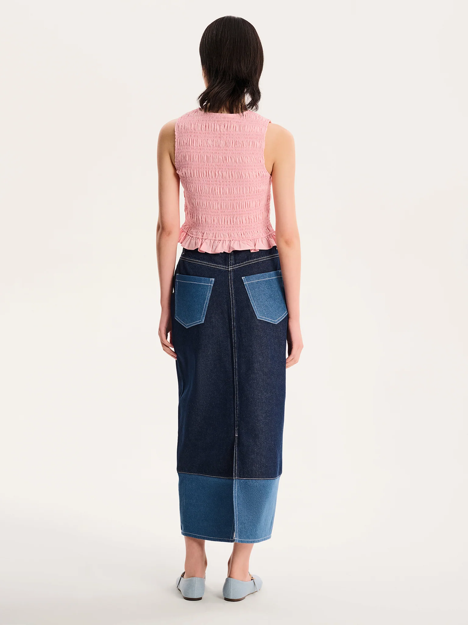 Chicago Skirt in Dark Wash - Image 3