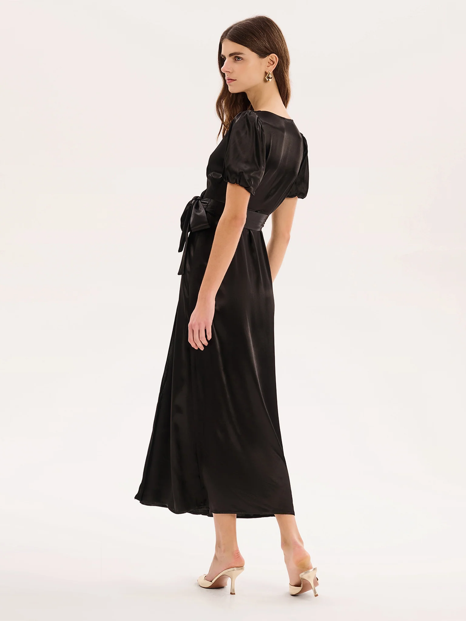 Citrine Dress in Black - Image 3