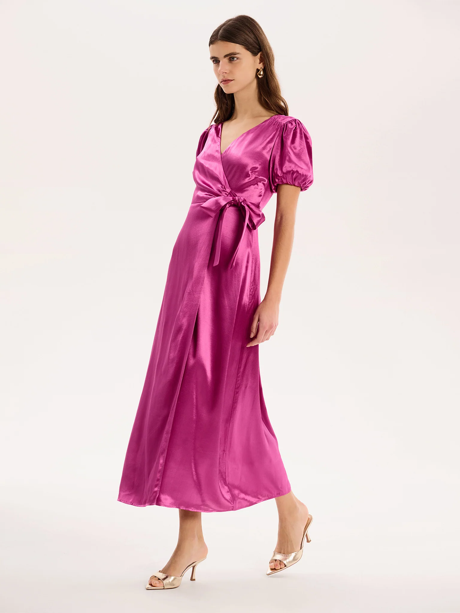 Citrine Dress in Magenta - Image 2