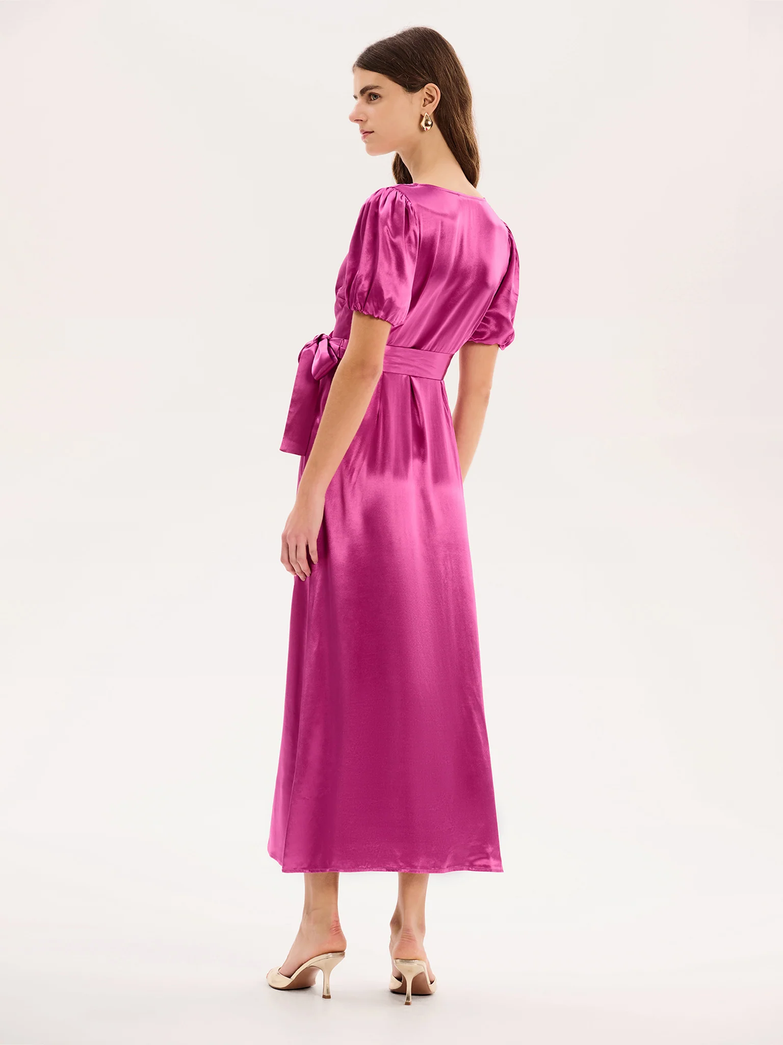 Citrine Dress in Magenta - Image 3