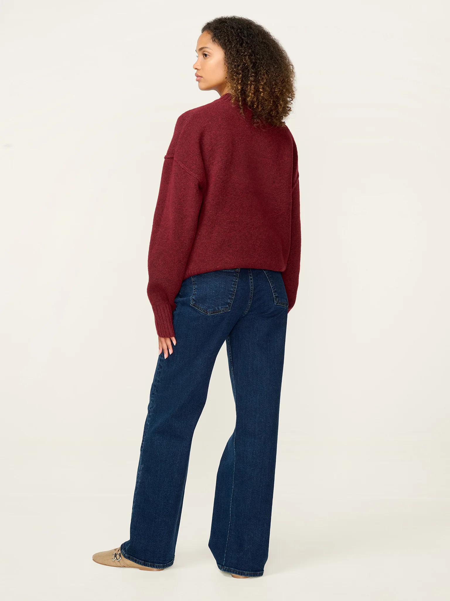 Clementine Jumper in Burgundy - Image 3