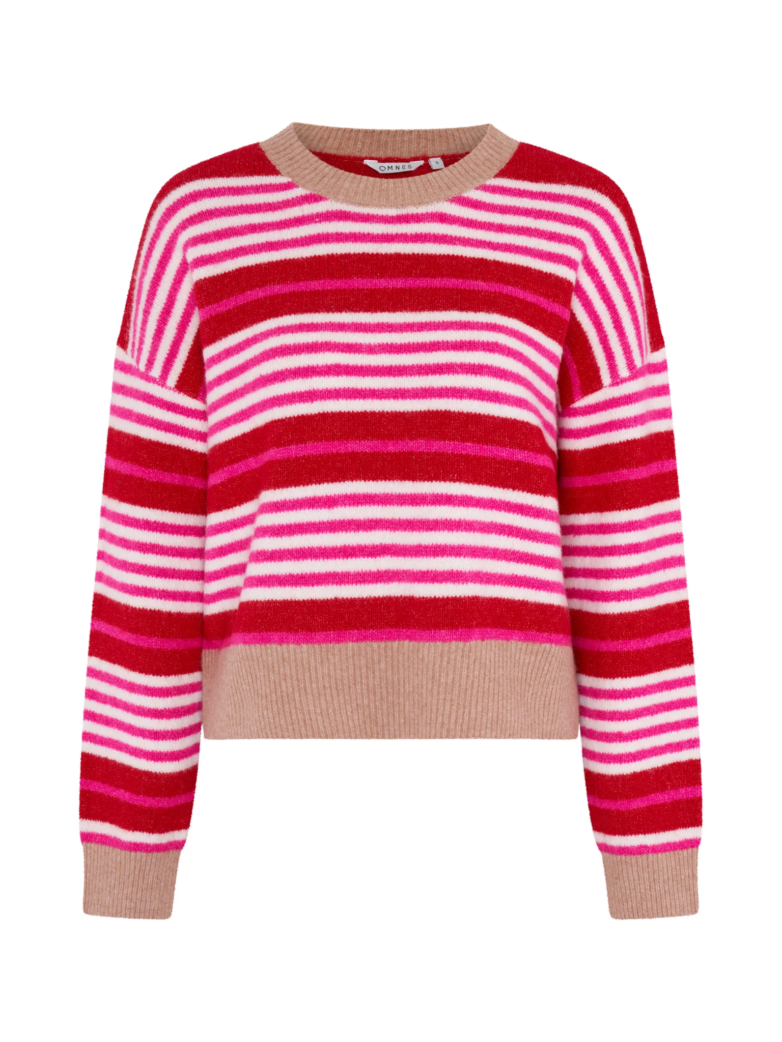 Clementine Stripe Jumper in Pink and Red - Image 6