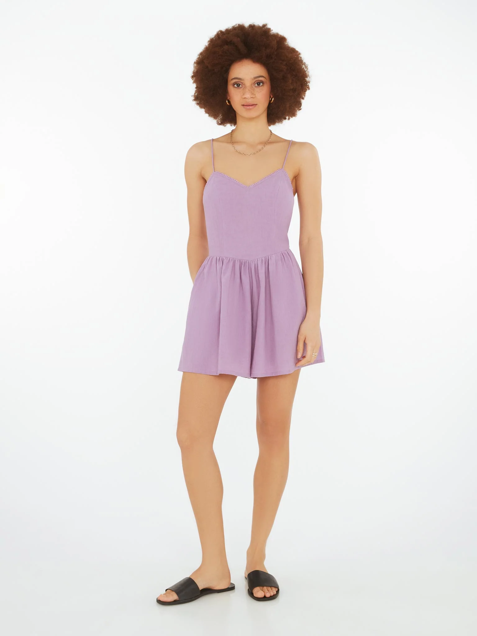 Dove Playsuit in Lilac - Image 2