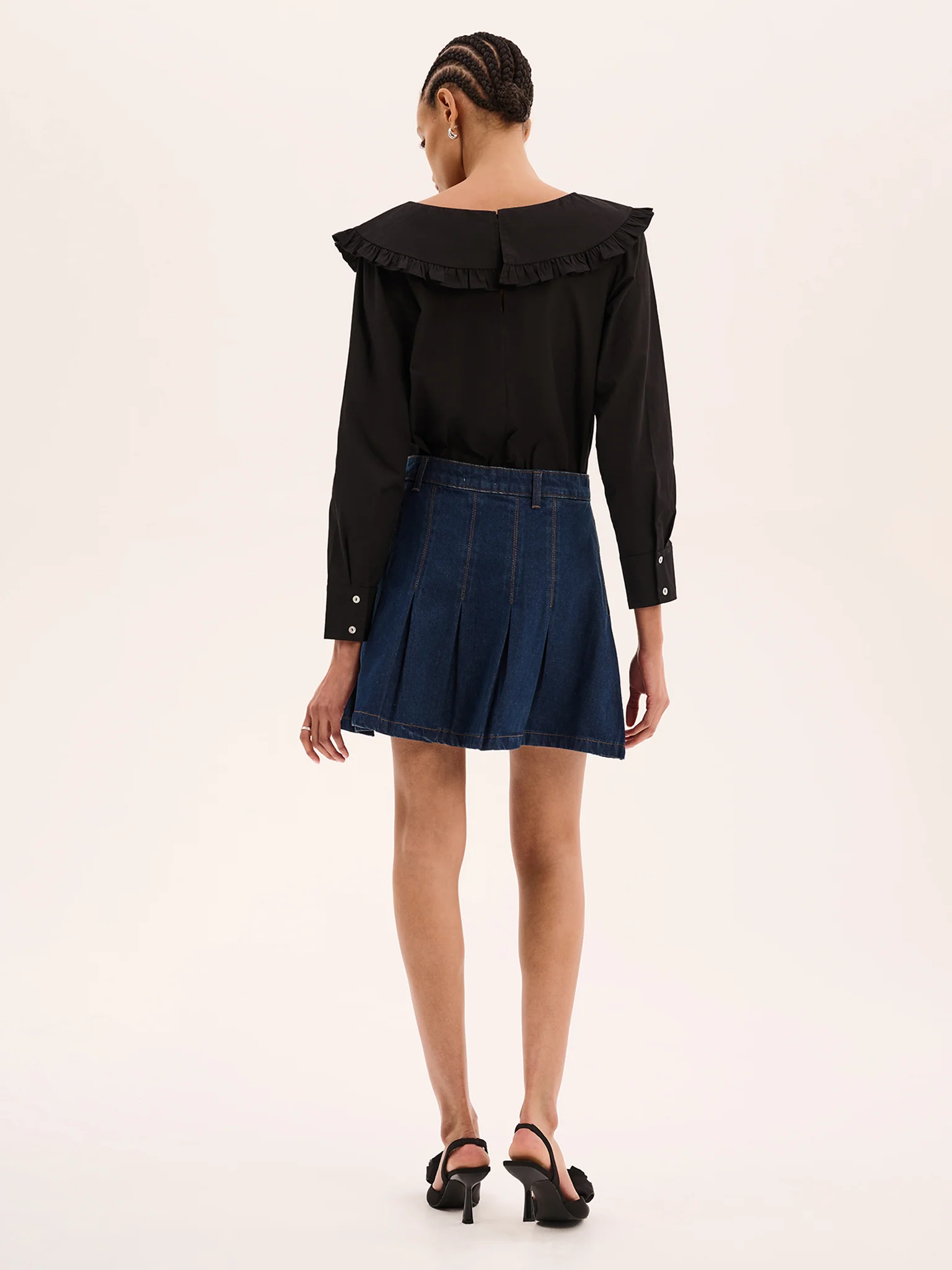 Echo Denim Mini Skirt - Image 2