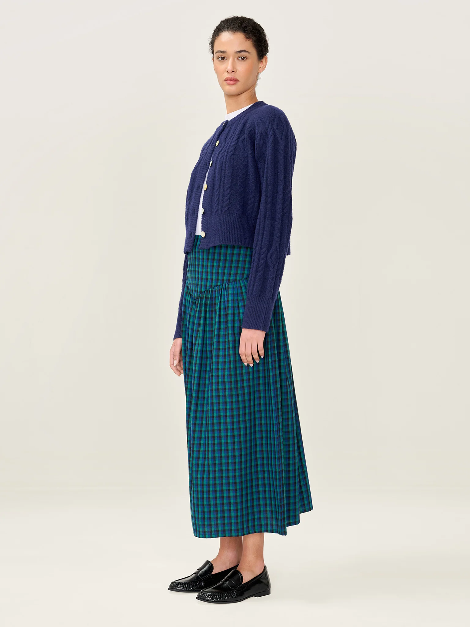 Ferris Skirt in Blue and Green - Image 3