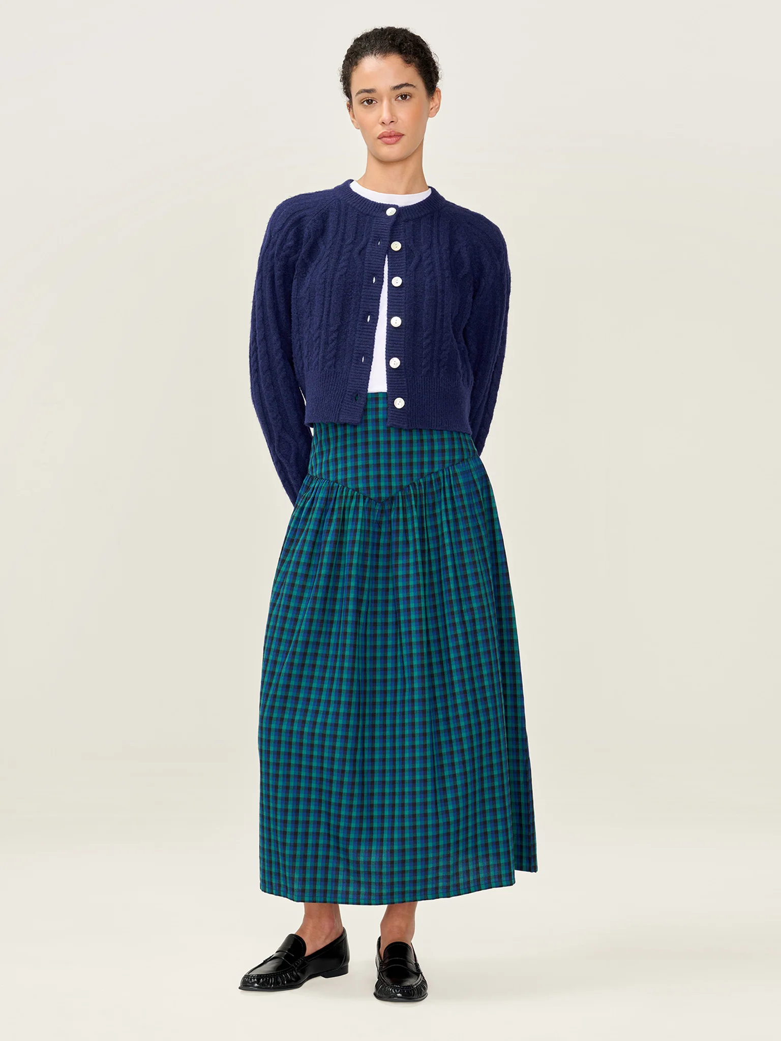 Ferris Skirt in Blue and Green - Image 6