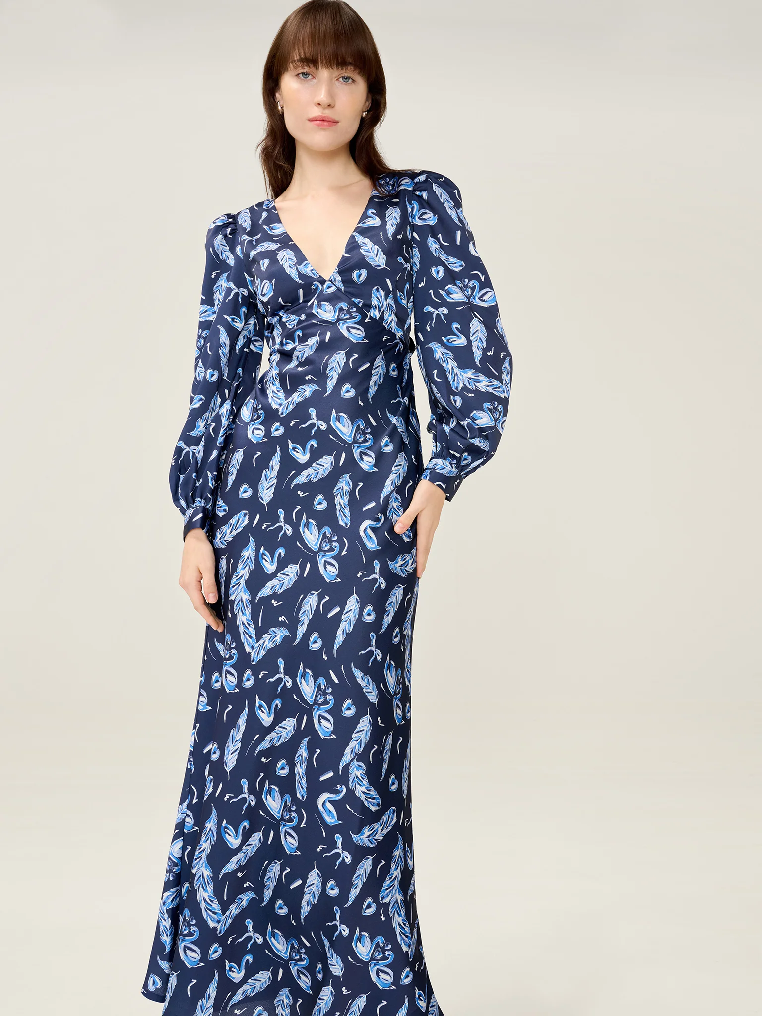 Francoise Dress in Swan Print - Image 6