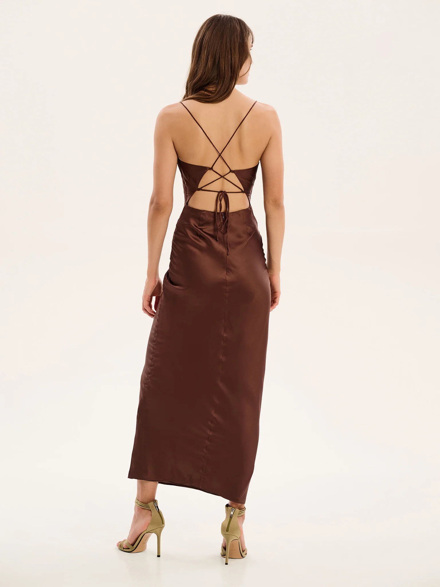 Ginny Dress in Chocolate - Image 3