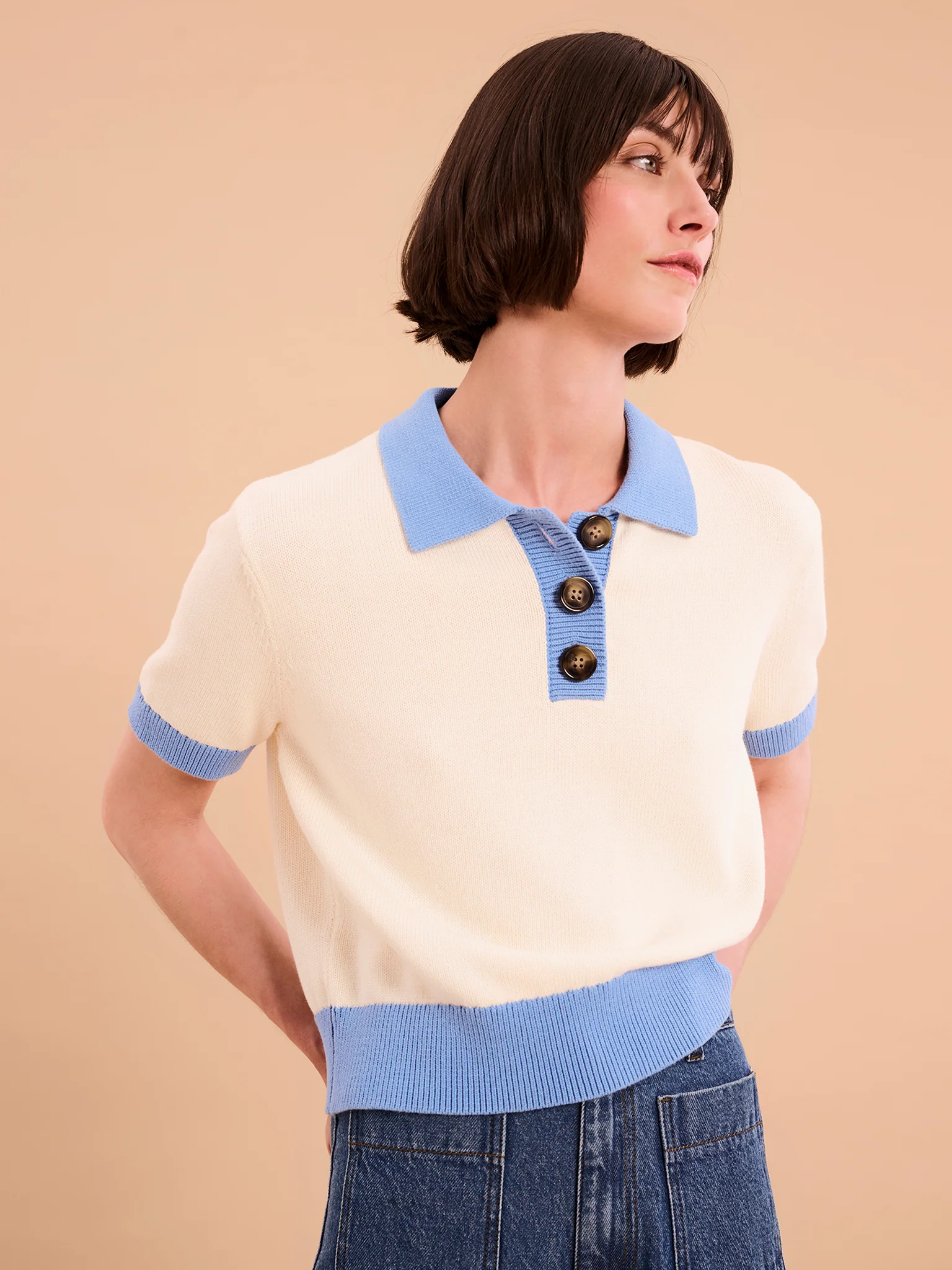 Haisley Colour Block Jumper - Image 3