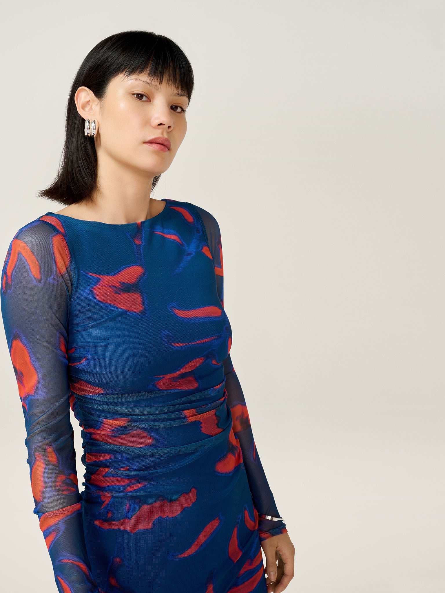 Hollis Dress in Falling Leaf Print - Image 4