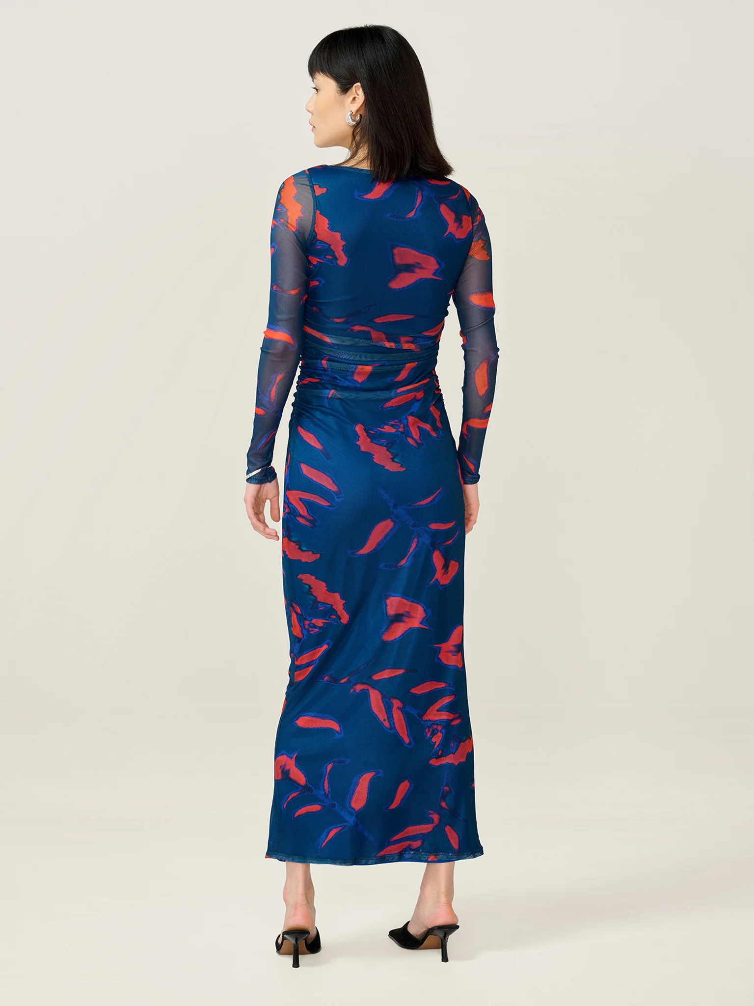 Hollis Dress in Falling Leaf Print - Image 5
