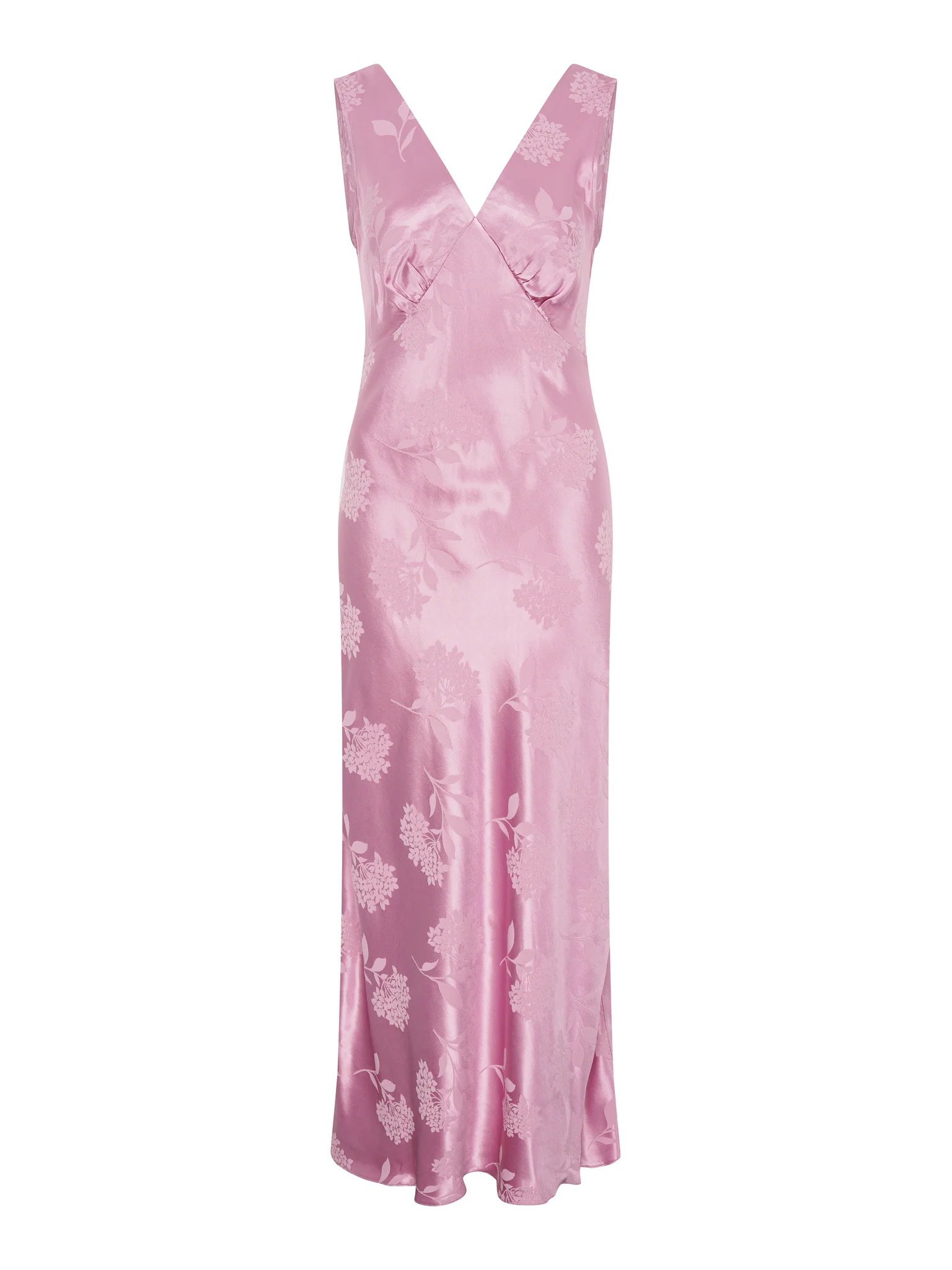 Iris Jacquard Dress in Vintage Pink - Image 6