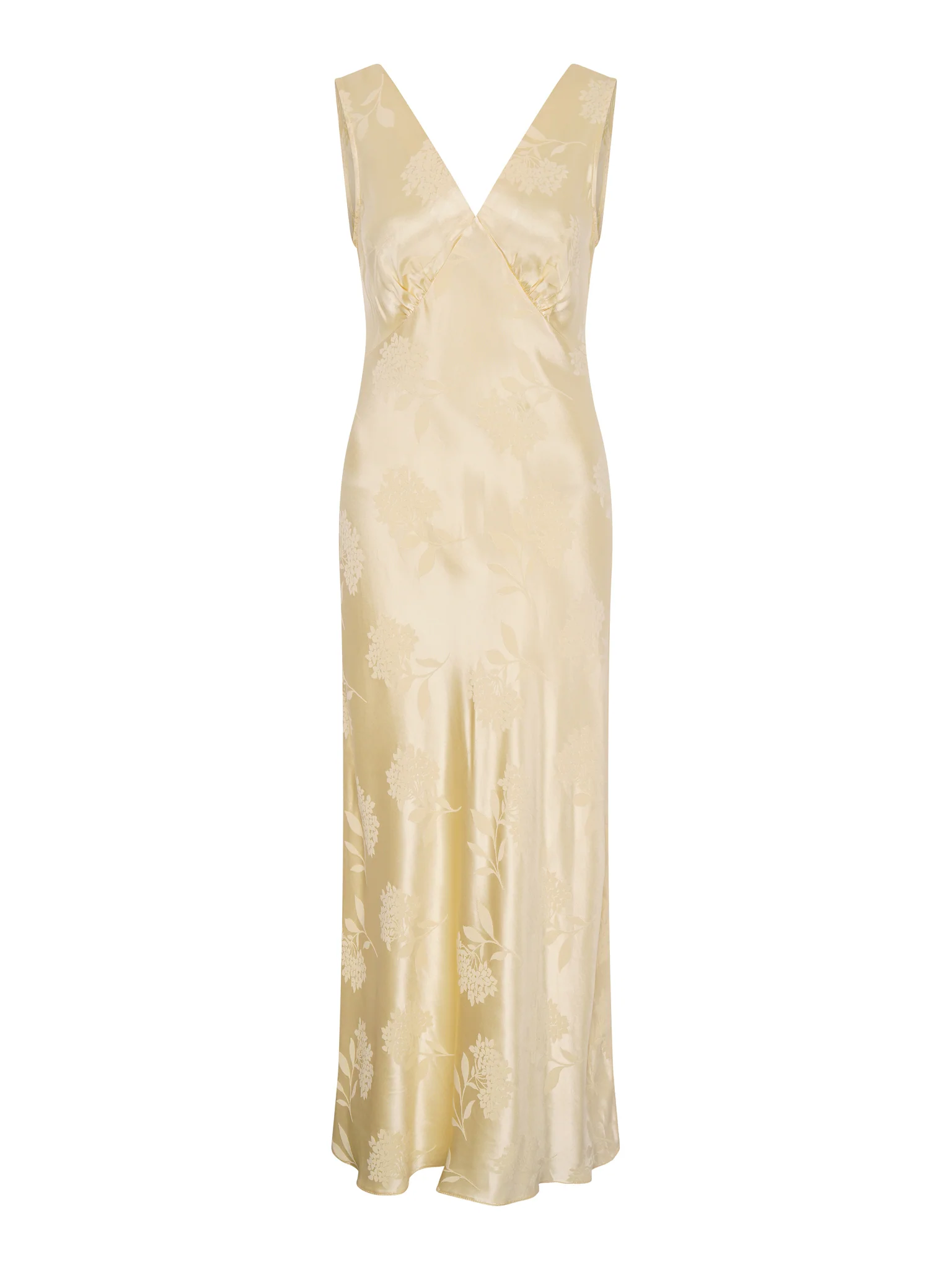 Iris Jacquard Dress in Vintage Yellow - Image 6