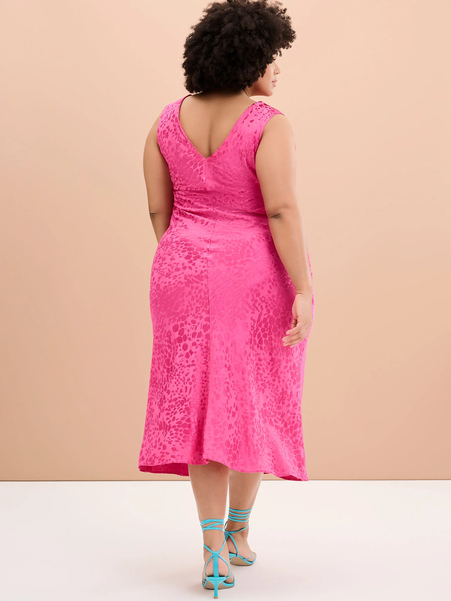 Iris Maxi Dress in Cerise Pink - Image 7