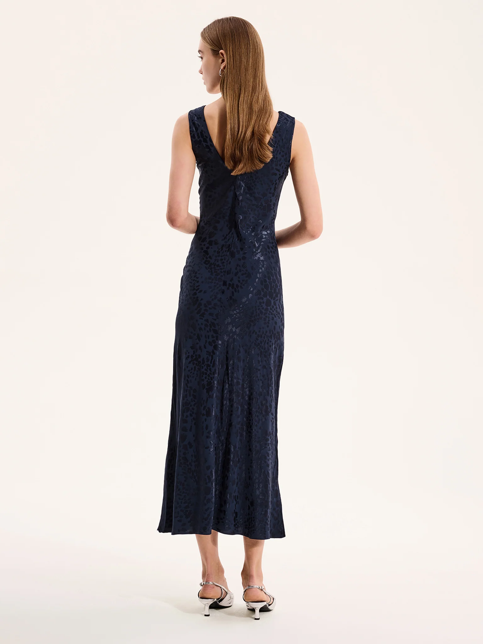 Iris Maxi Dress in Navy - Image 3