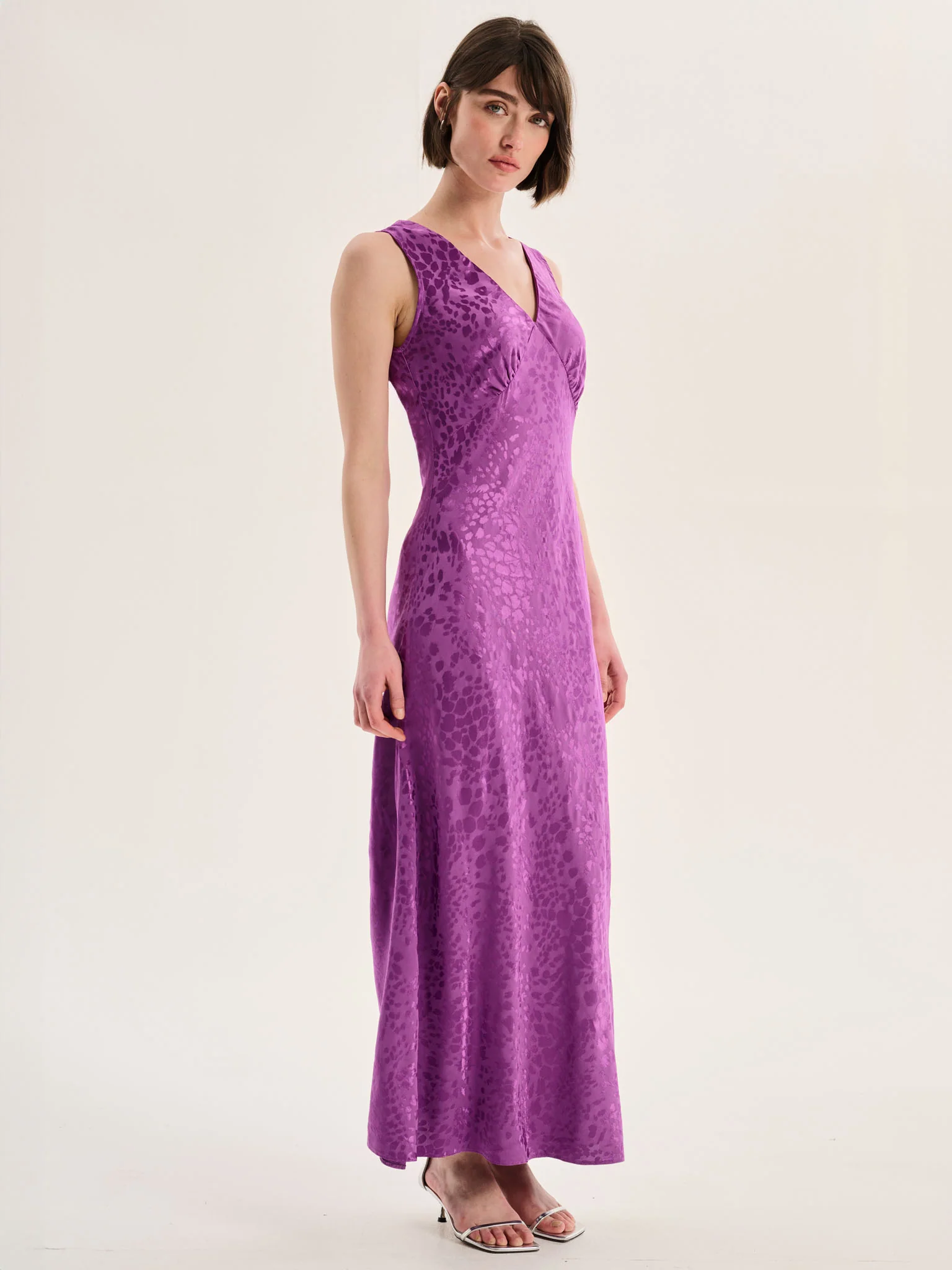 Iris Maxi Dress in Purple - Image 3