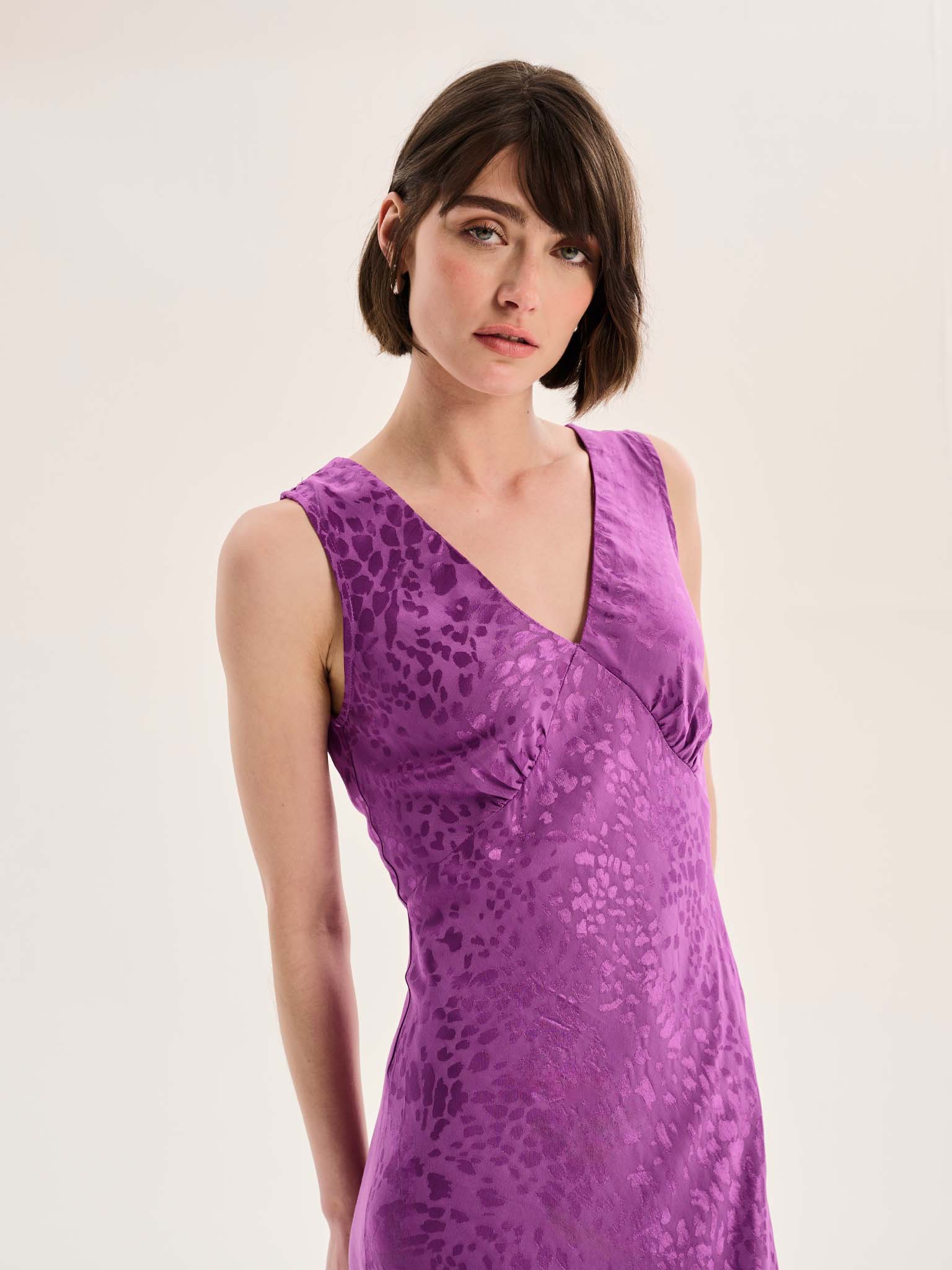 Iris Maxi Dress in Purple - Image 5