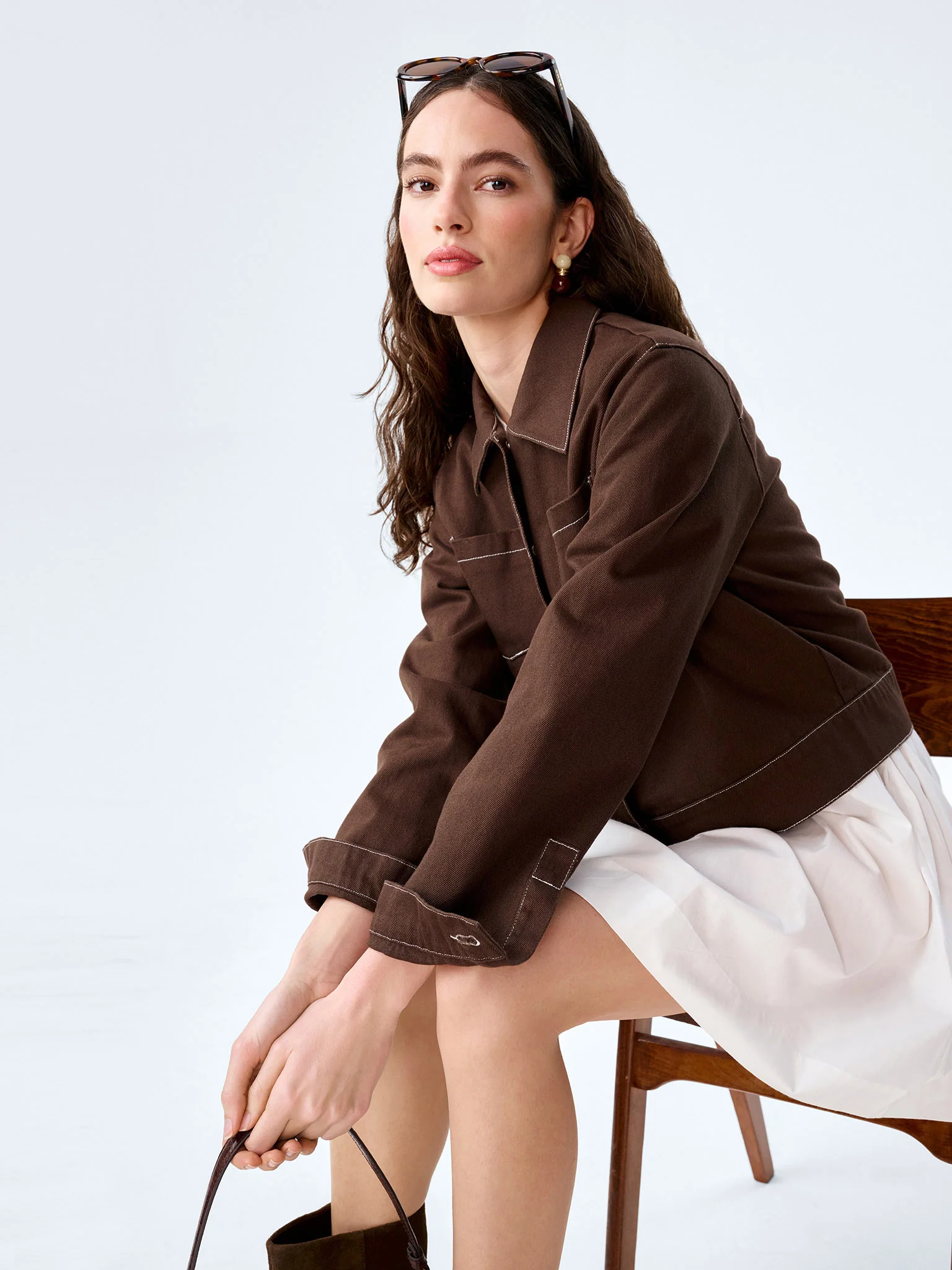 Jesse Jacket in Brown - Image 7
