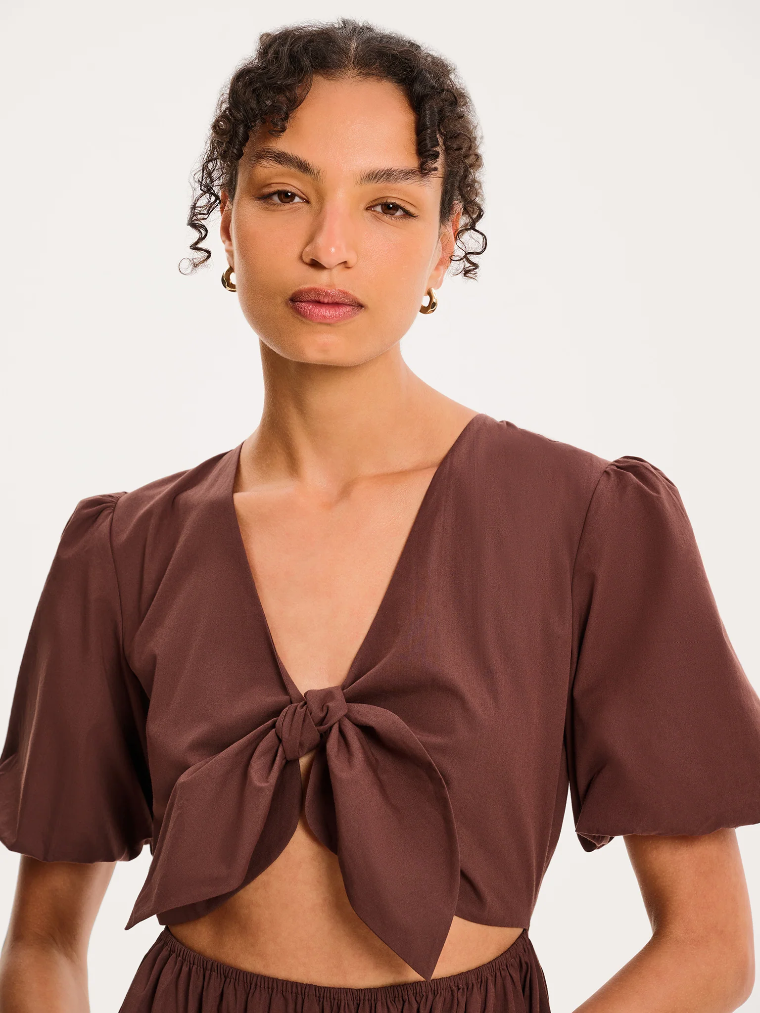 Joy Midi Dress in Chocolate - Image 5