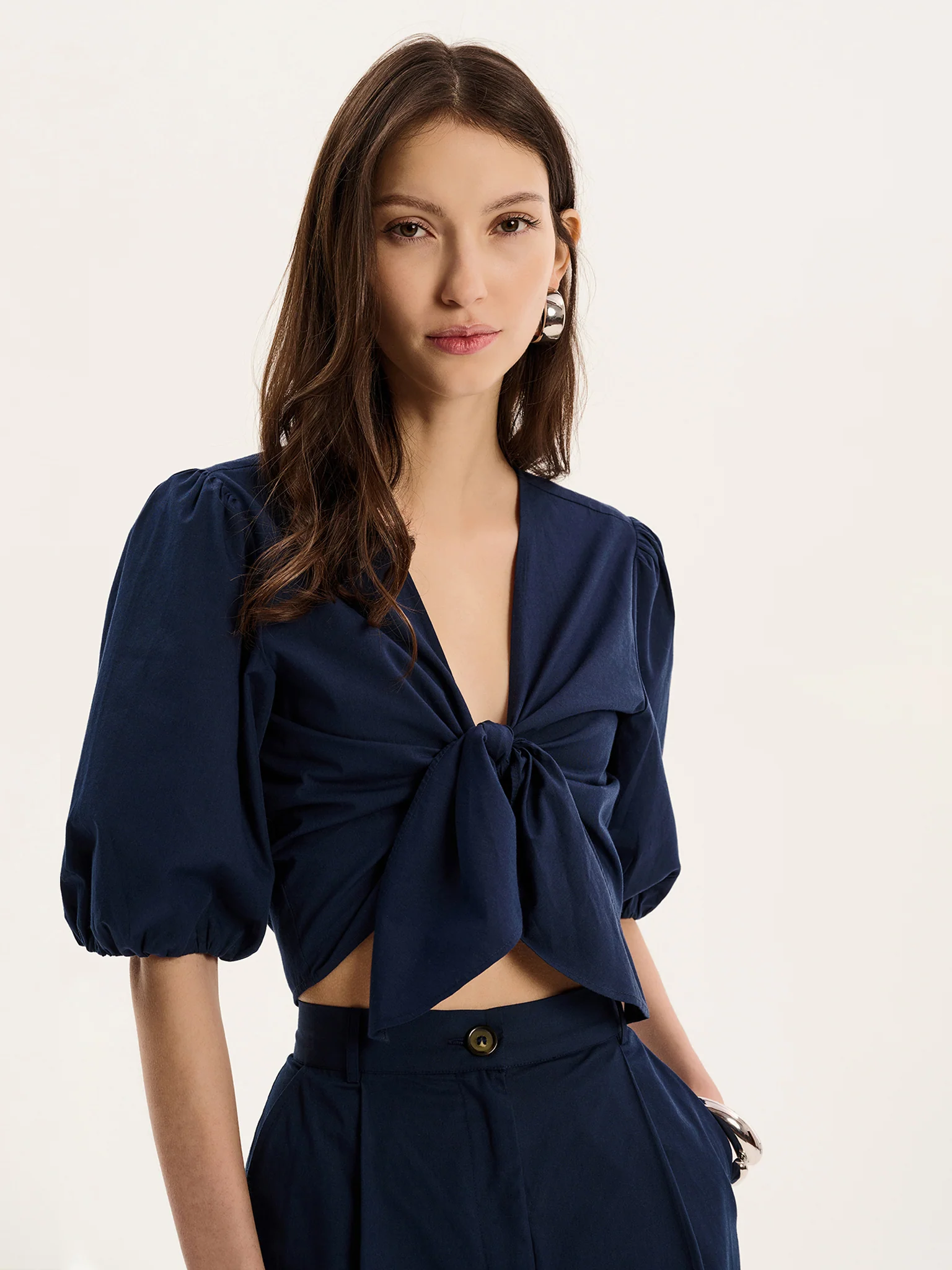 Karina Top in Navy - Image 4