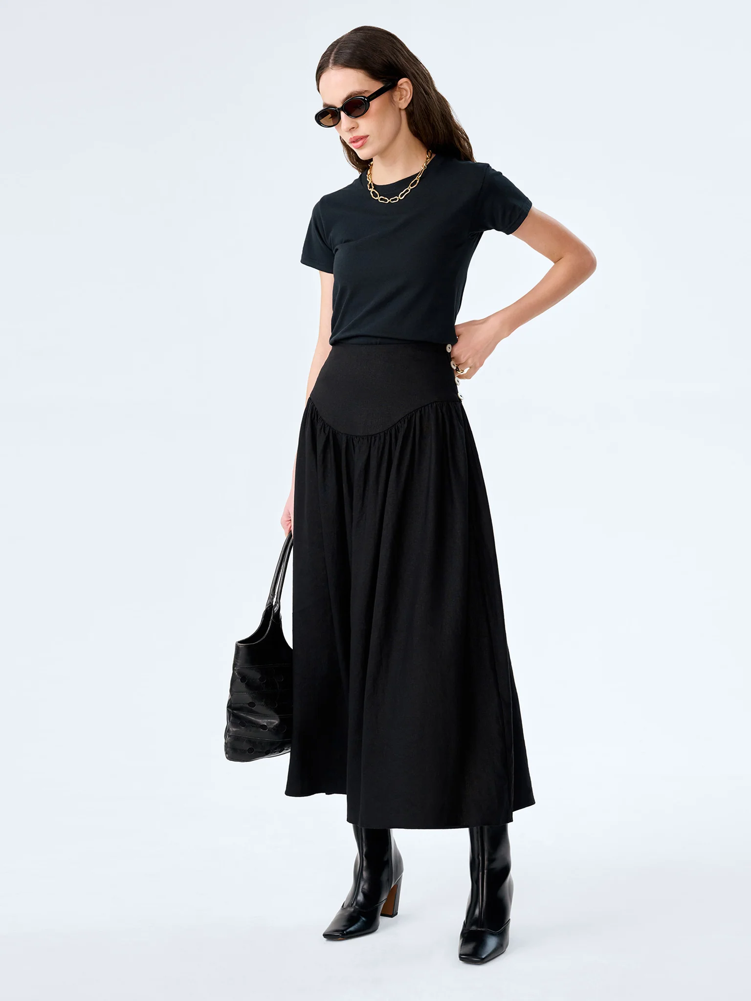 Lucille Skirt in Black - Image 2