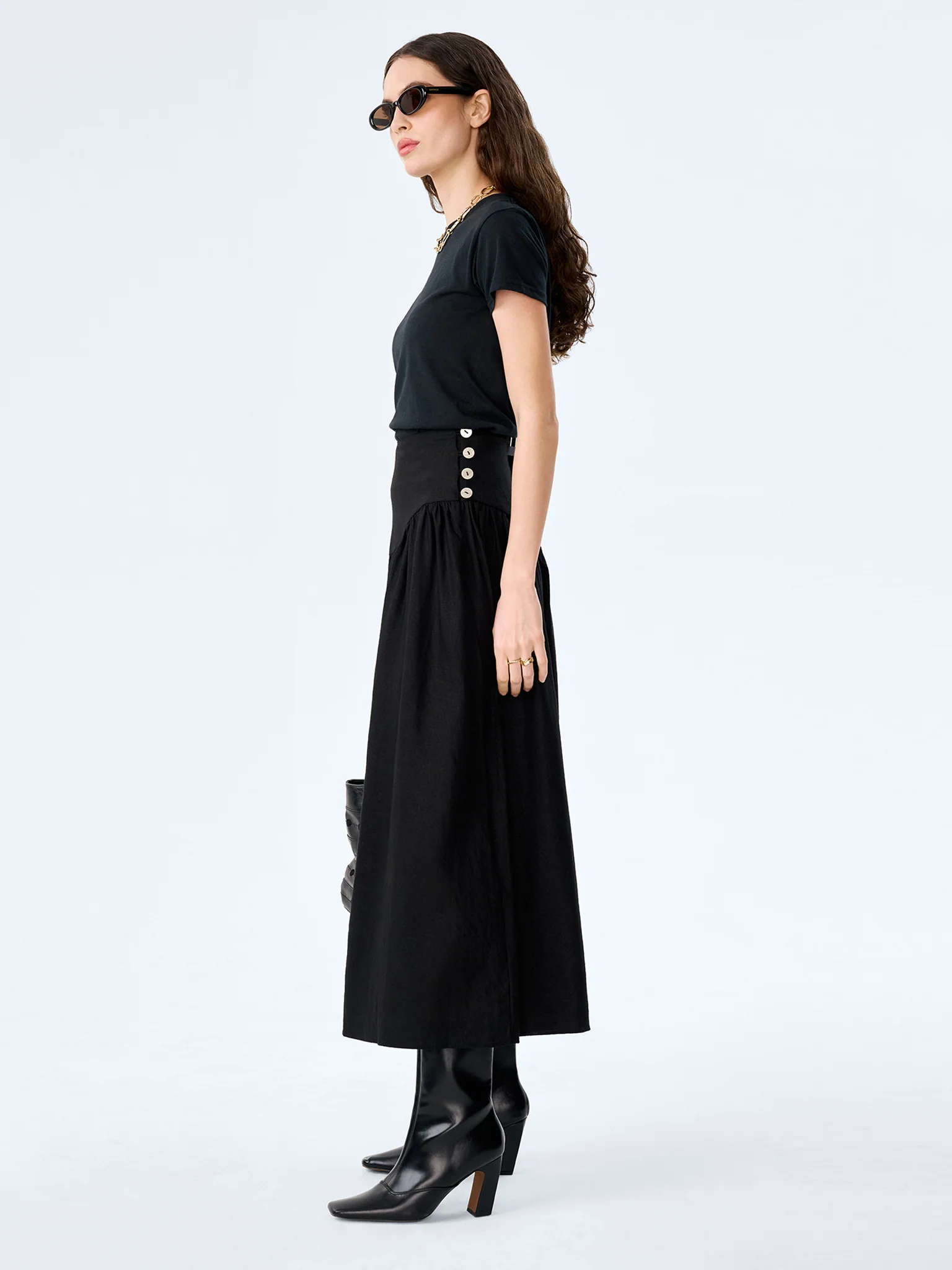 Lucille Skirt in Black - Image 3