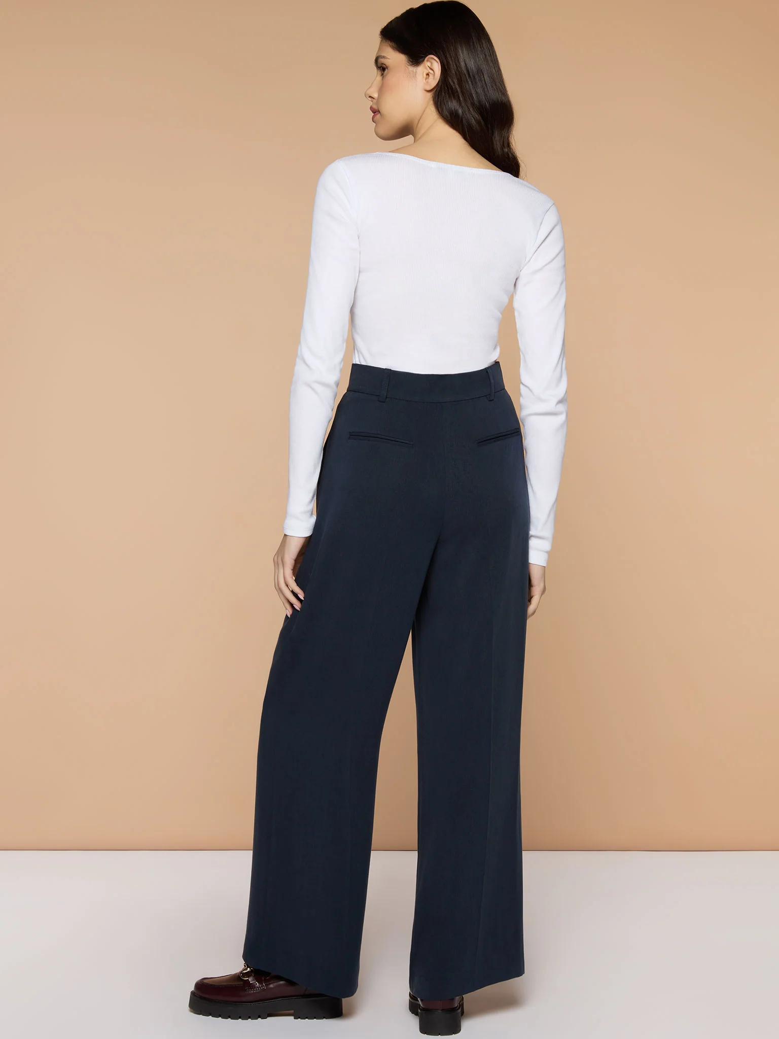Lucinda Jersey Top in White - Image 3