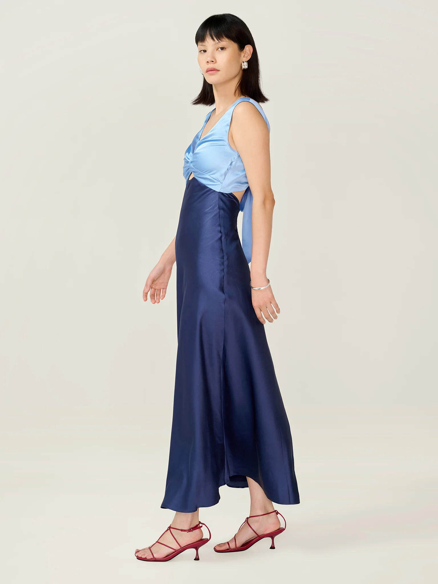 Maggy Dress in Blue and Dark Blue - Image 2