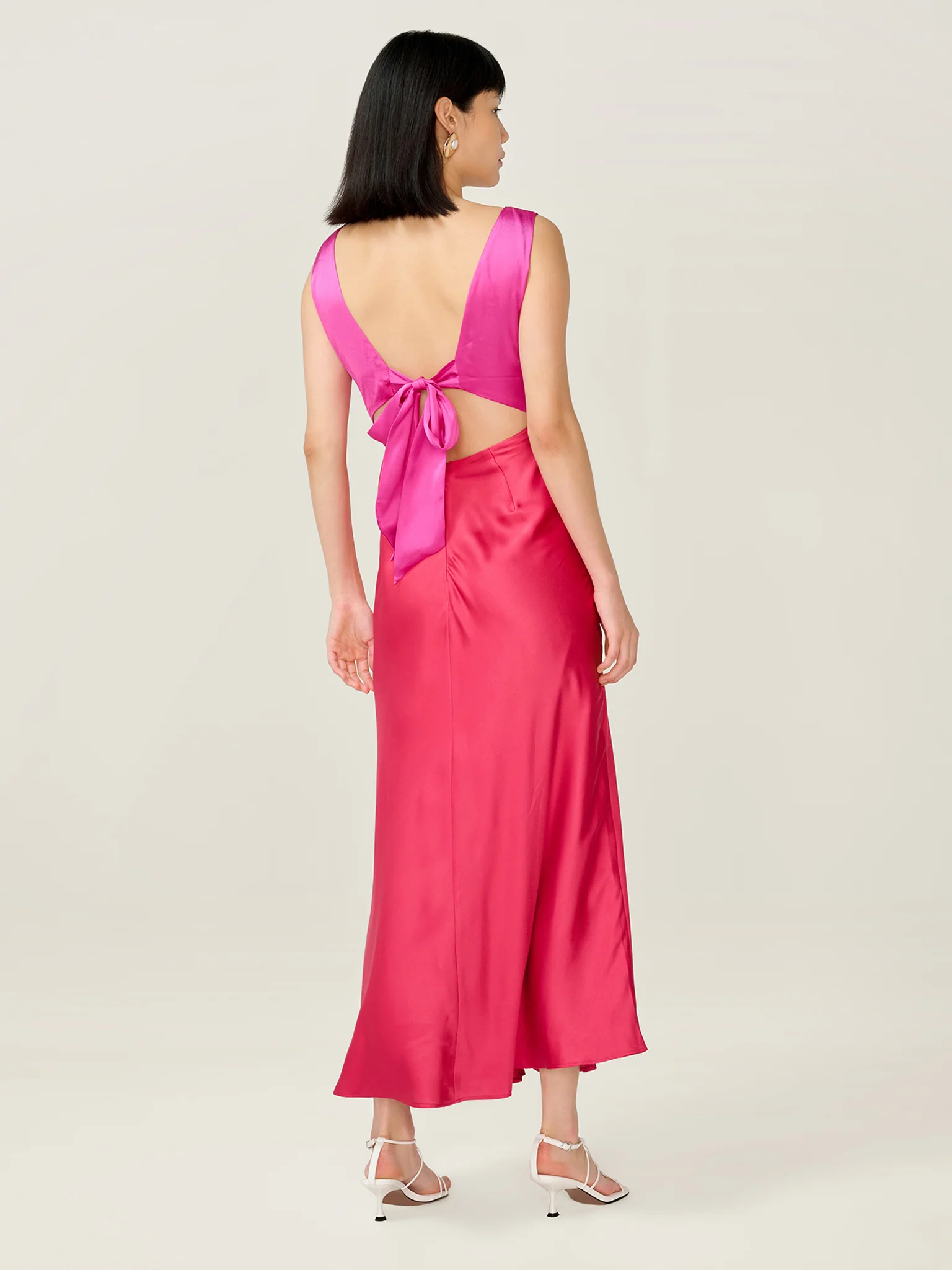 Maggy Dress in Pink and Red - Image 2