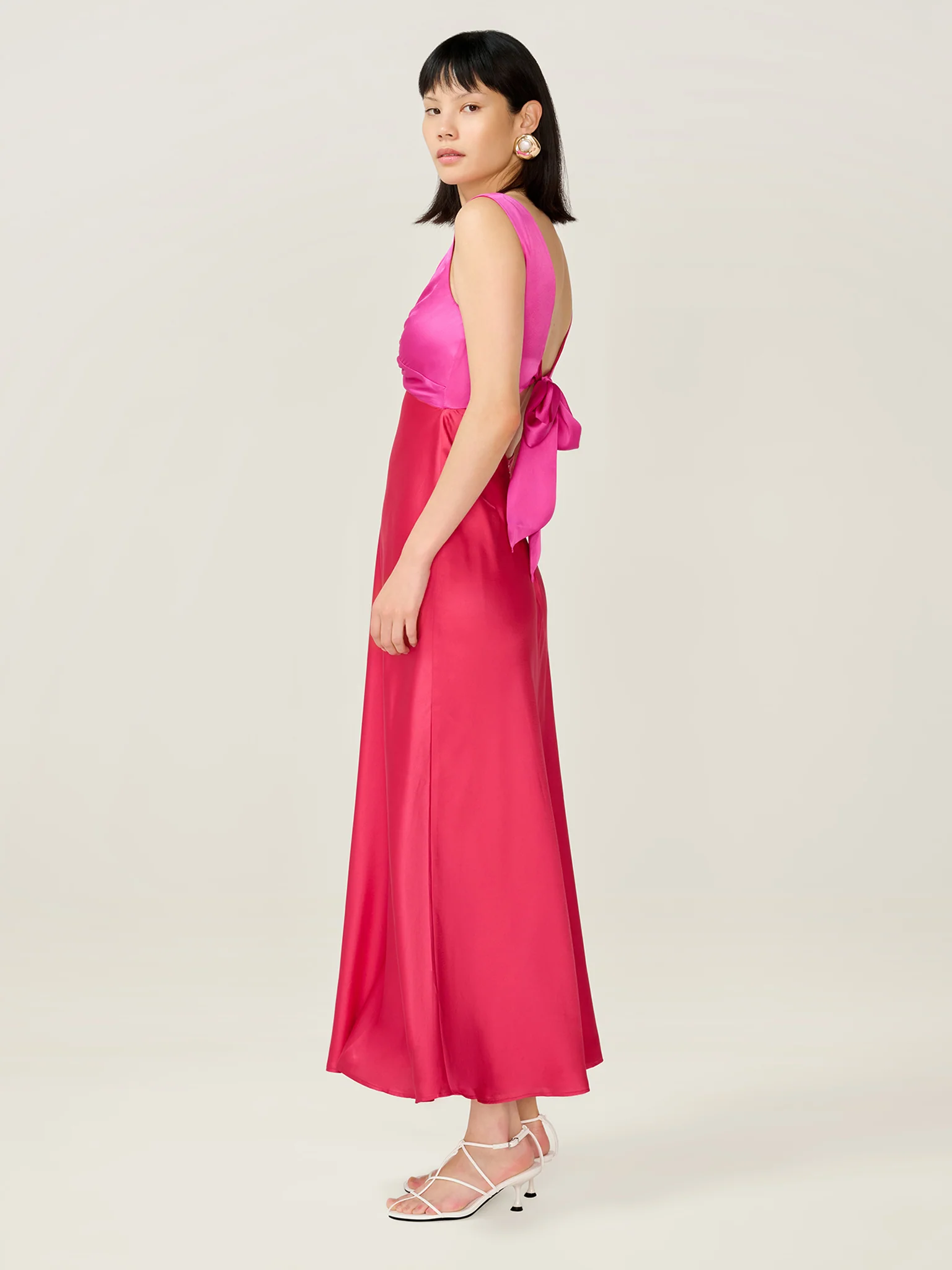 Maggy Dress in Pink and Red - Image 4