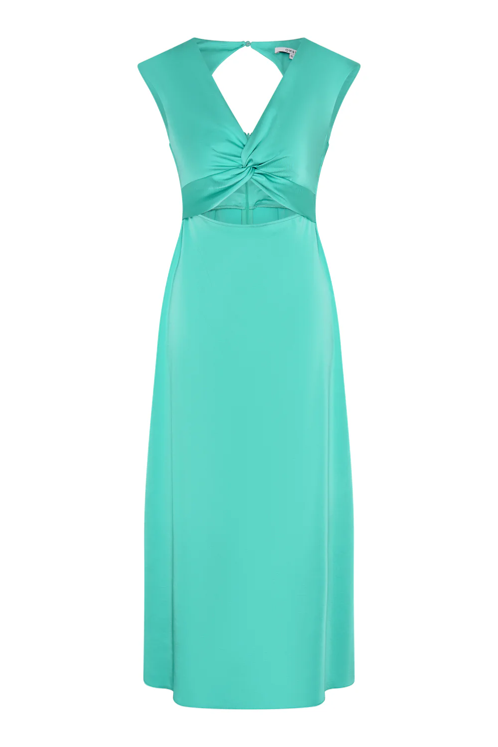 Marin Twist Dress in Turquoise - Image 5