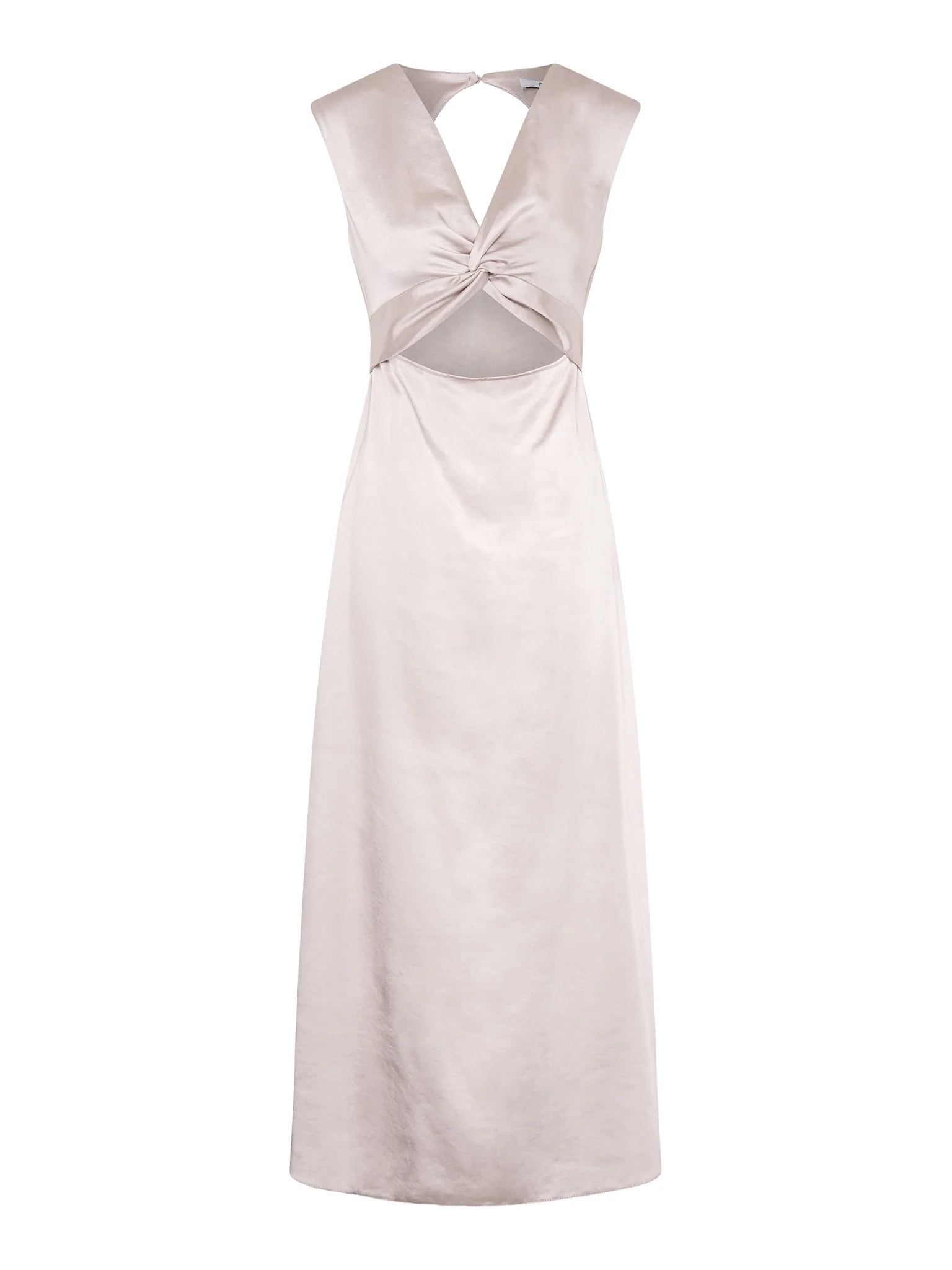 Marin Twist Front Dress in Silver - Image 5