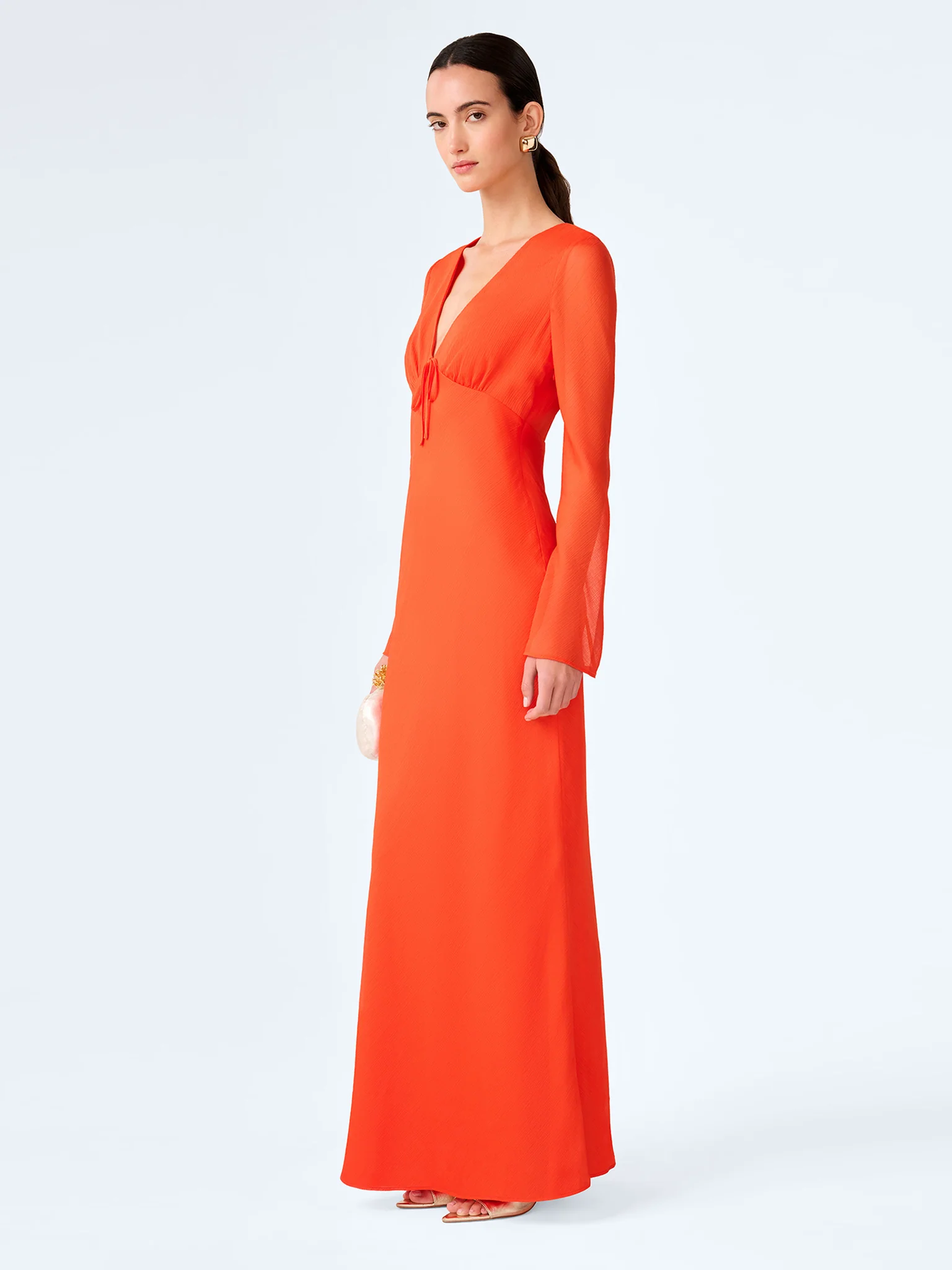 Marj Dress in Tangerine - Image 2