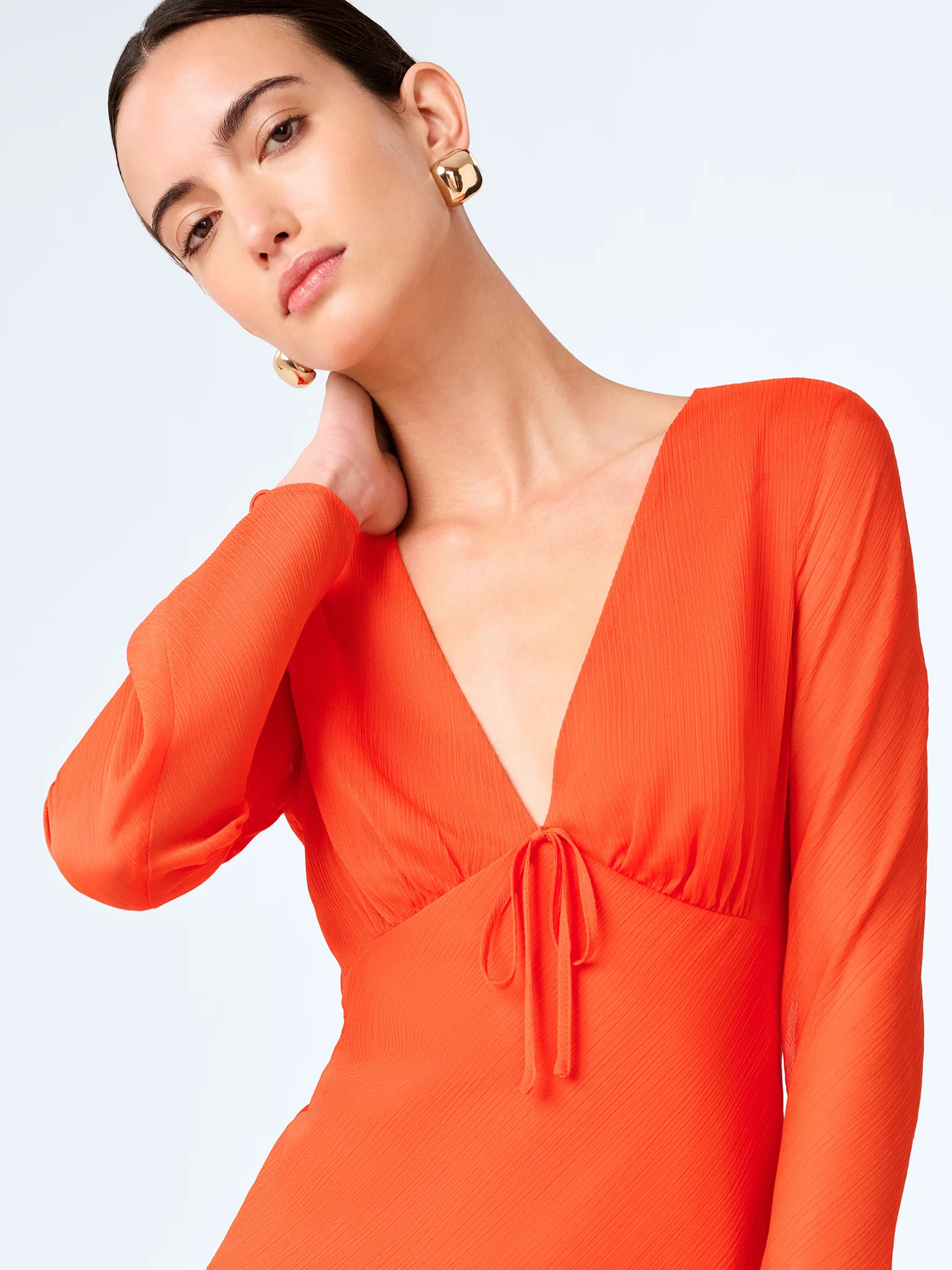 Marj Dress in Tangerine - Image 4