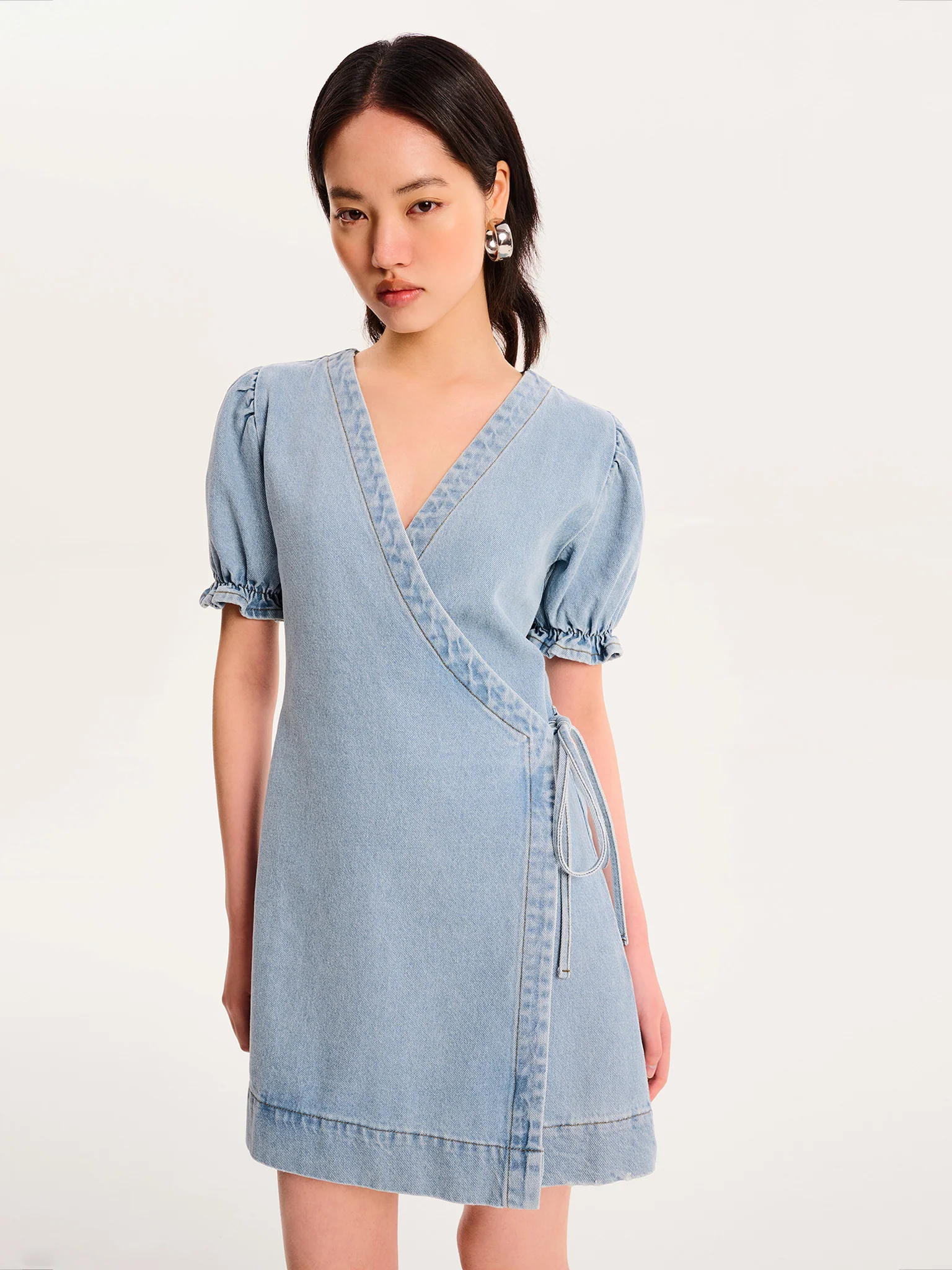 Mikayla Dress in Light Wash - Image 5